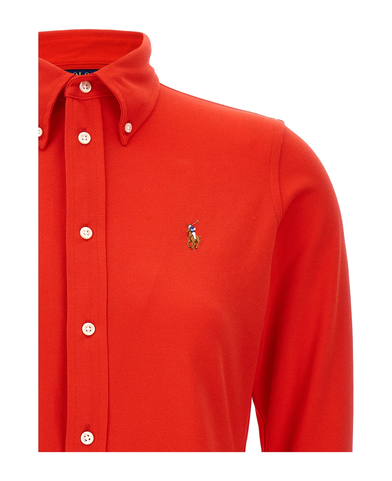 Polo Ralph Lauren Logo Embroidery Shirt - Red シャツ