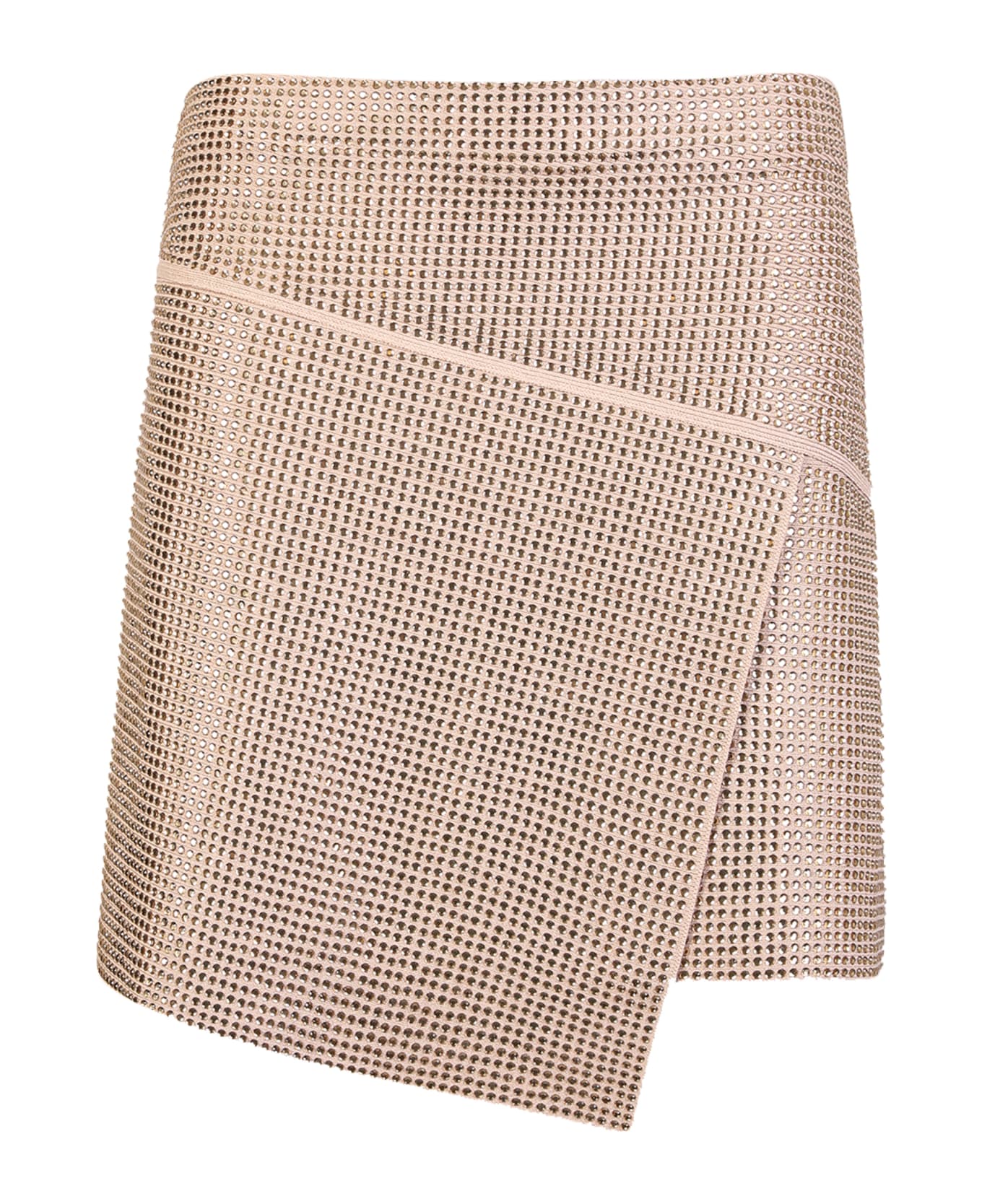 ANDREĀDAMO Asymmetric Wrap Shirt - Beige スカート