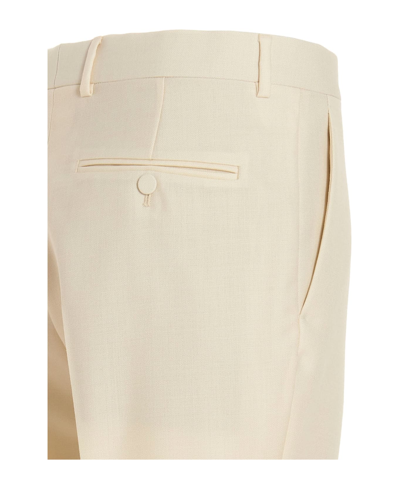 Gucci Contrast Edging Pants - White/Black