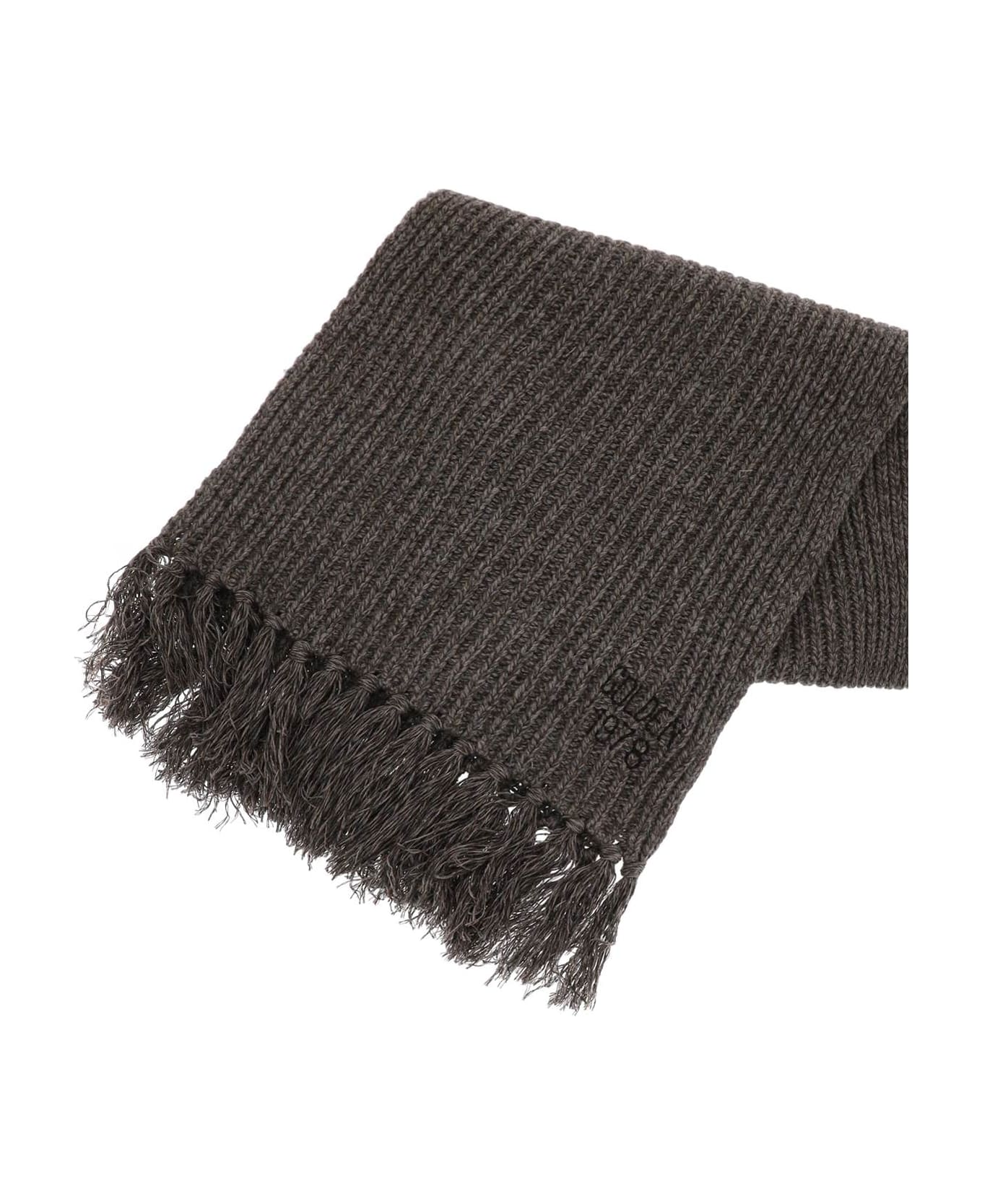 Golden Goose Journey Wool And Cashmere Scarf - ASH BROWN (Brown)