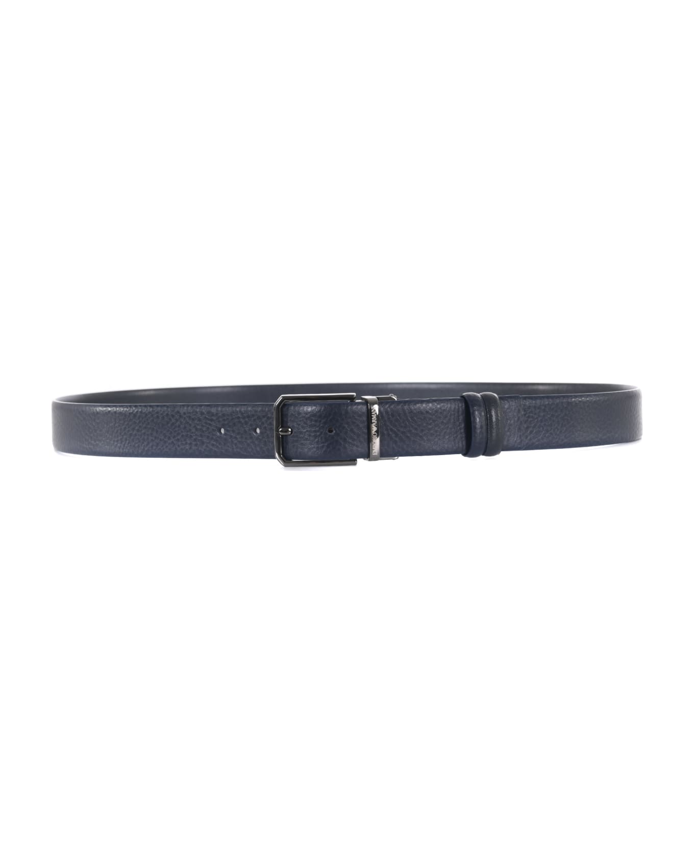 Emporio Armani Reversible Belt - Blu scuro