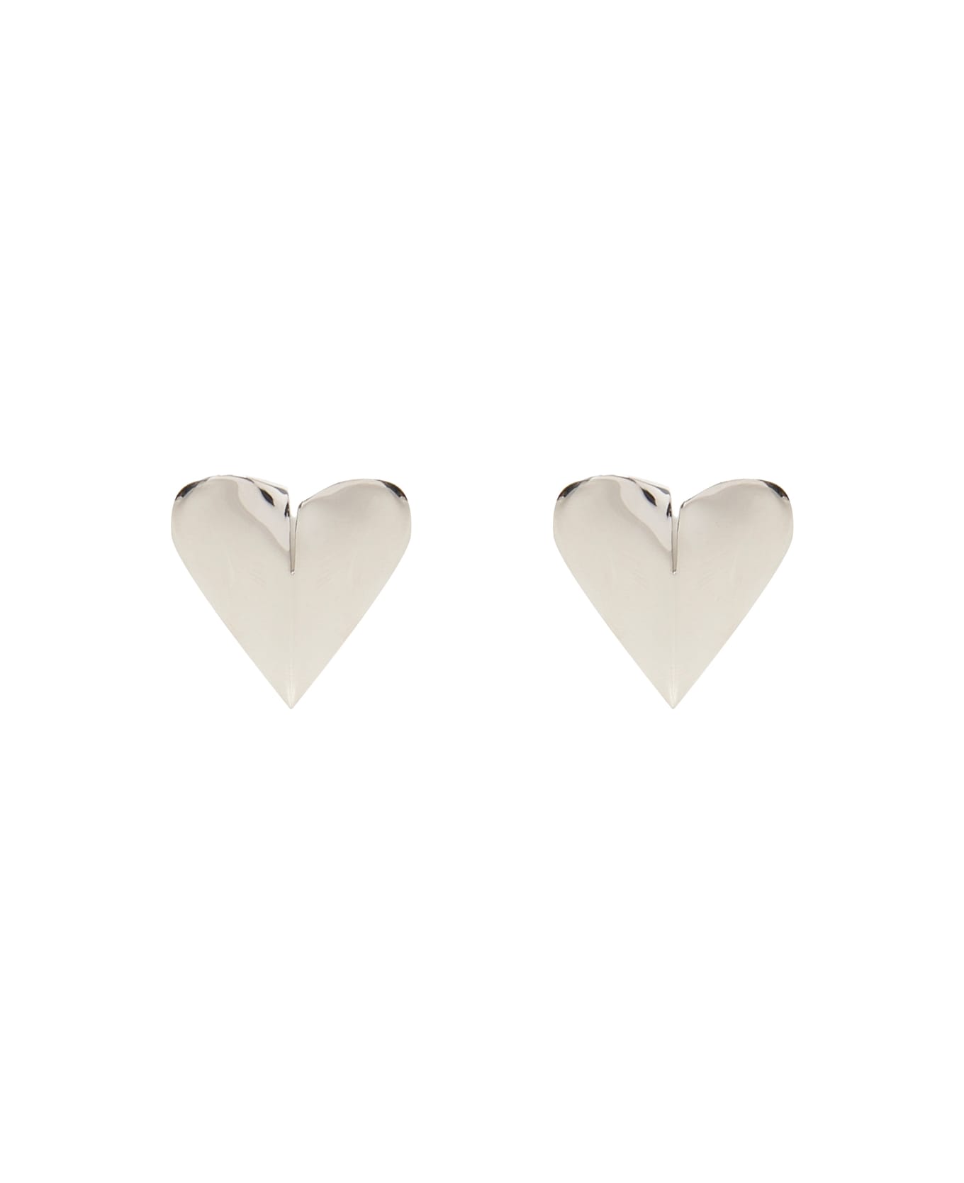 Alaia Le Coeur Torn Earrings - Silver