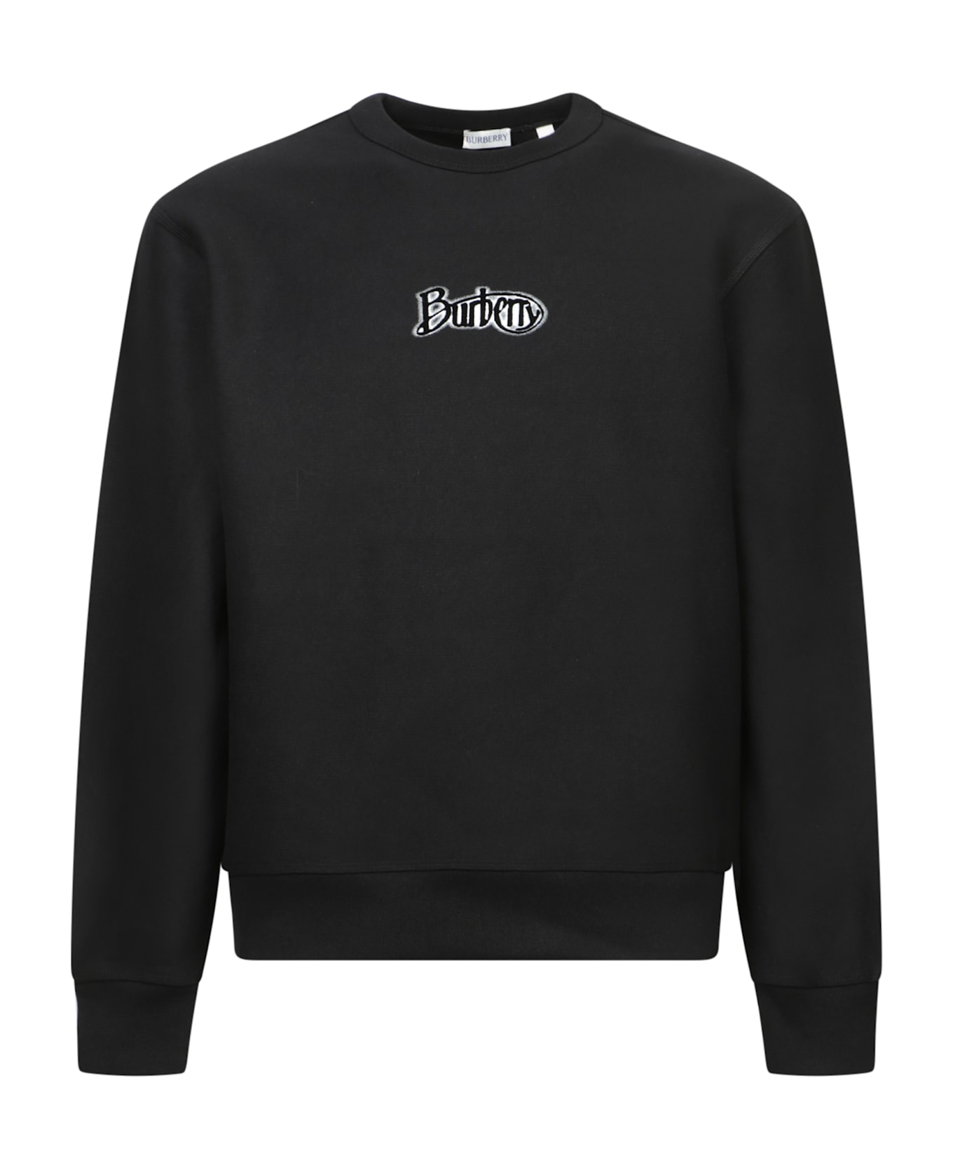 Burberry Black Cotton Blend Sweatshirt - COAL
