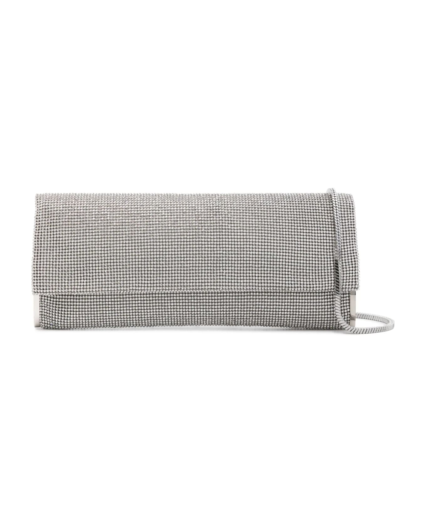 Benedetta Bruzziches Kate Crystal Bag Crystal On Silver - Silver クラッチバッグ