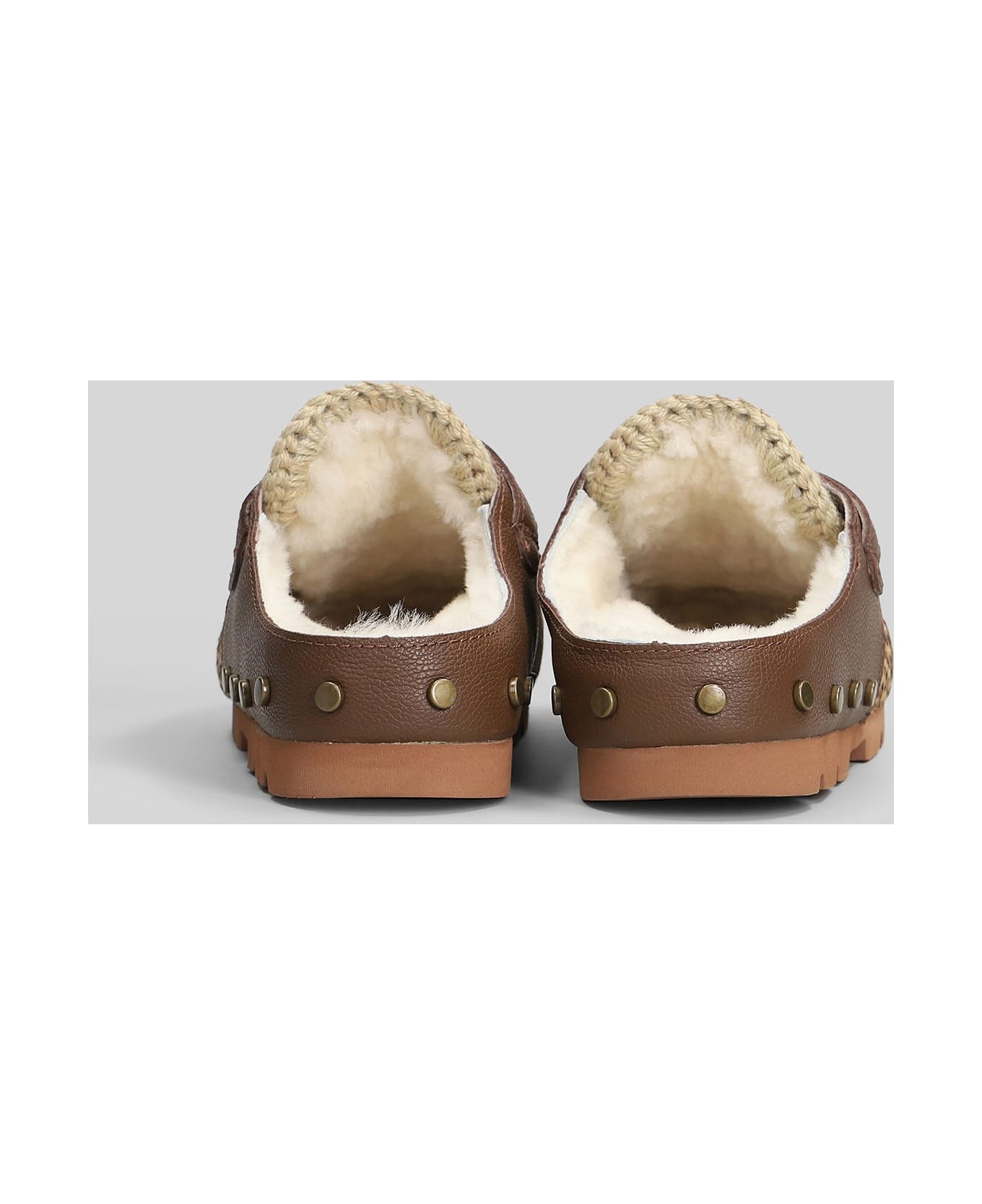 Mou Eskimo Ponyskin Slipper-mule In Animalier Leather - Animalier