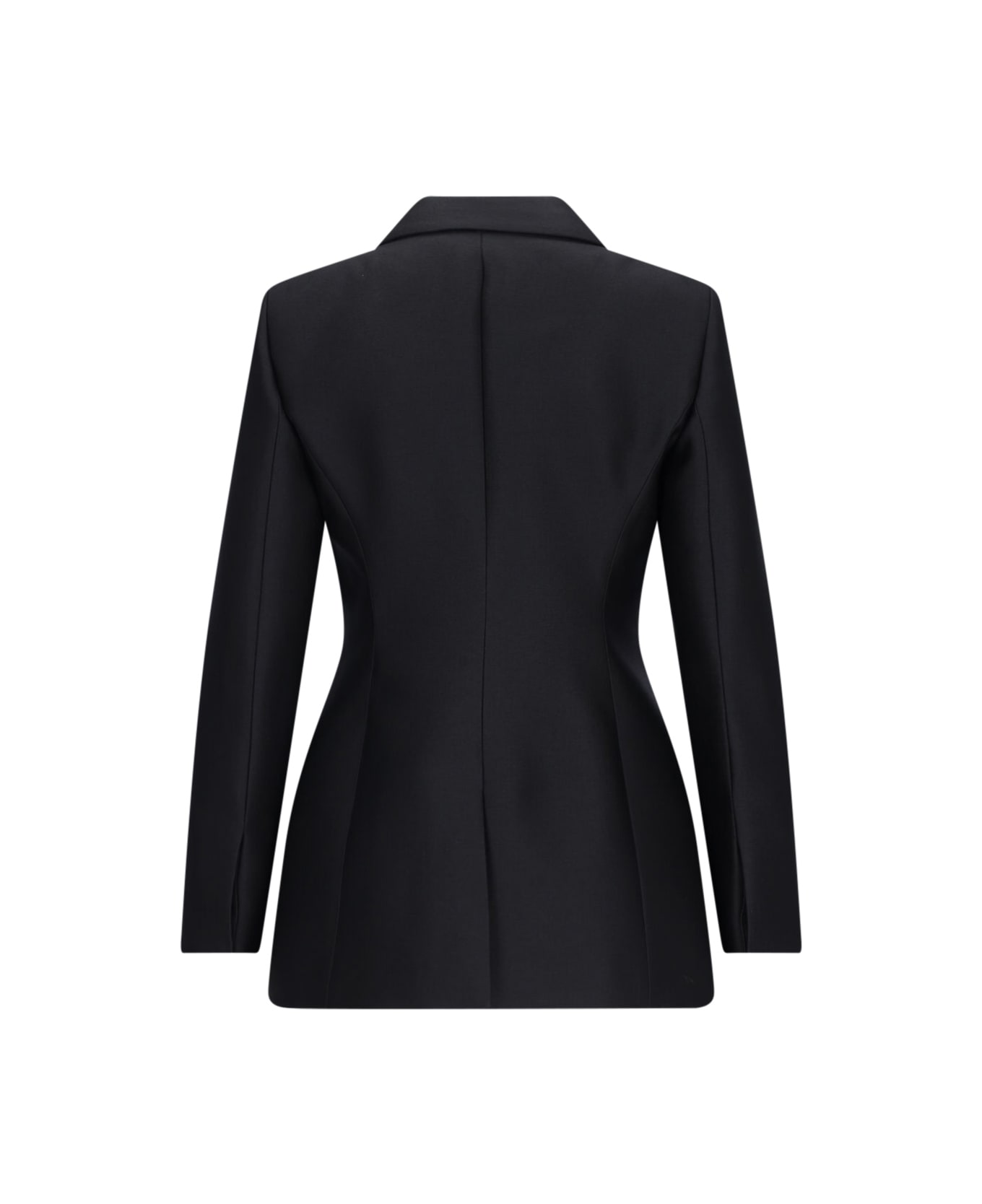 Gucci Double-breasted Wool And Silk Jacket - Black