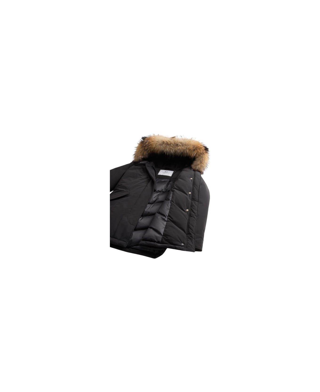 Woolrich Luxury Arctic Raccoon Parka - Black
