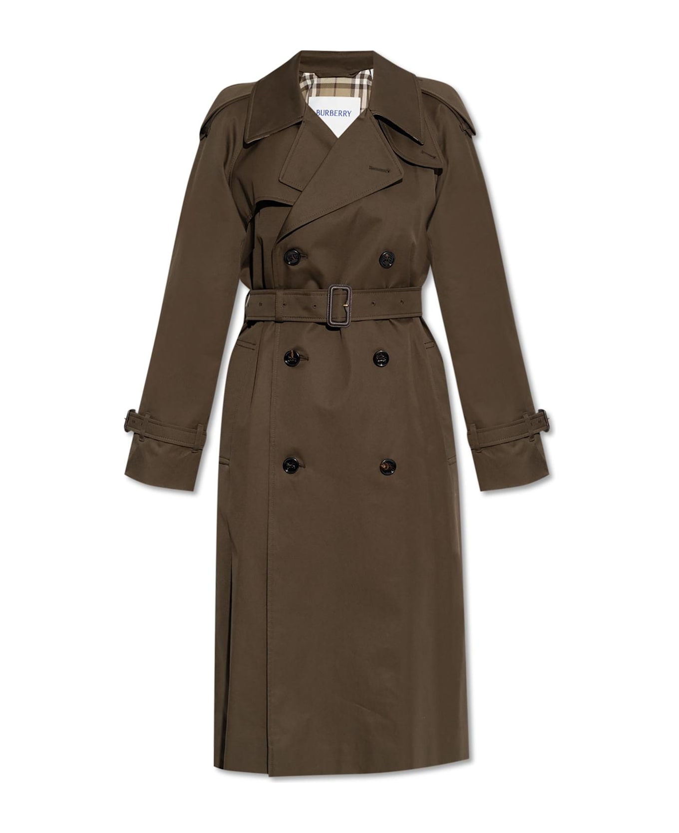 Burberry Cotton Trench Coat - Brown