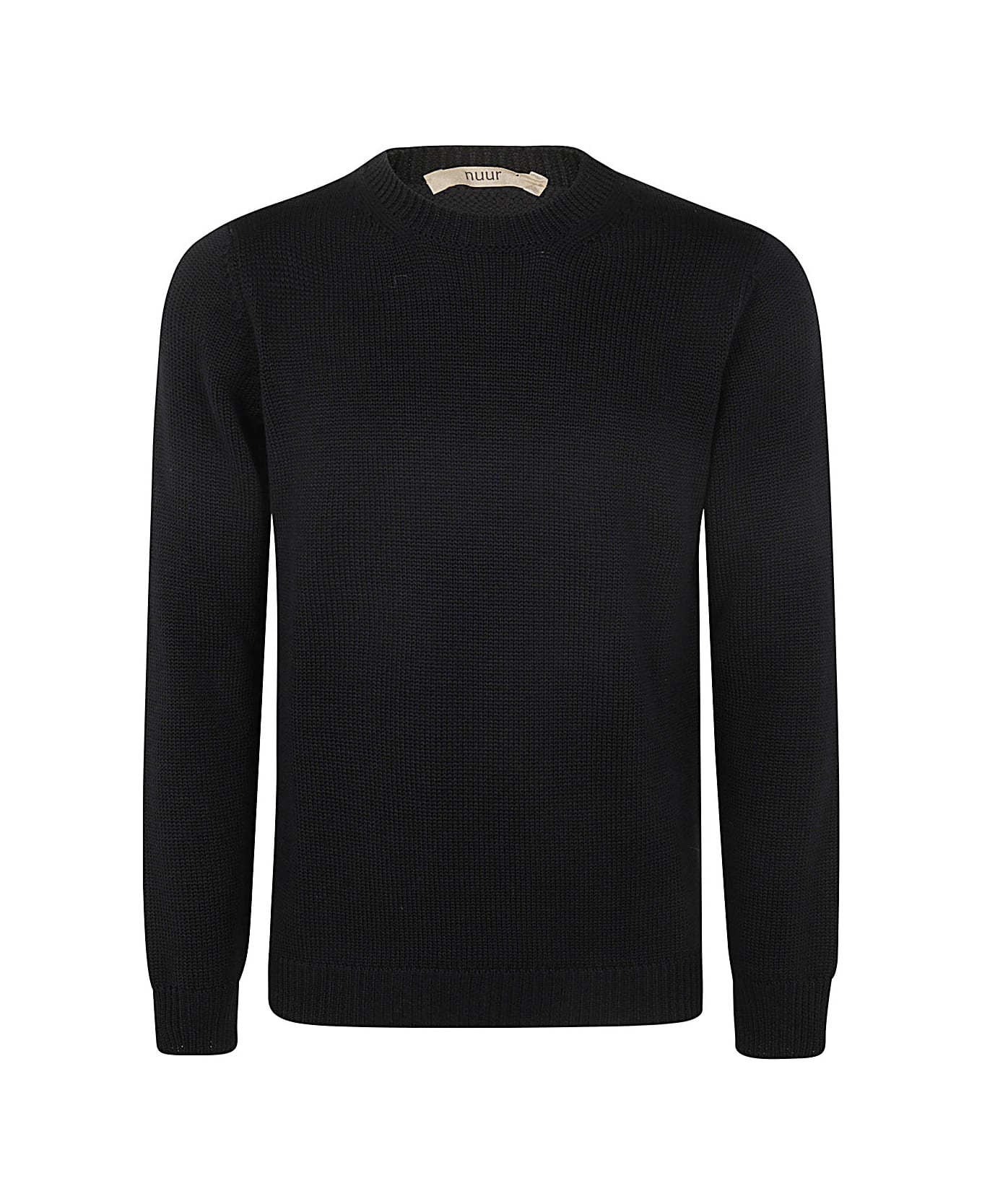 Nuur Long Sleeves Round Neck - Black