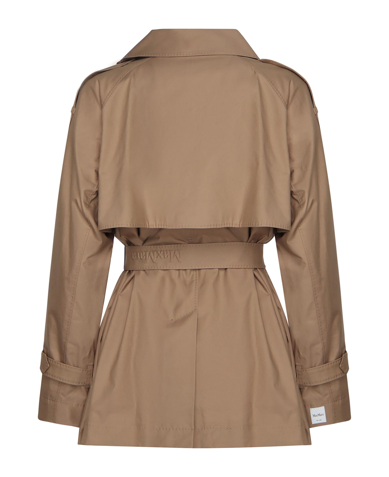 Max Mara The Cube Long Cotton Twill Trench Coat - Brown