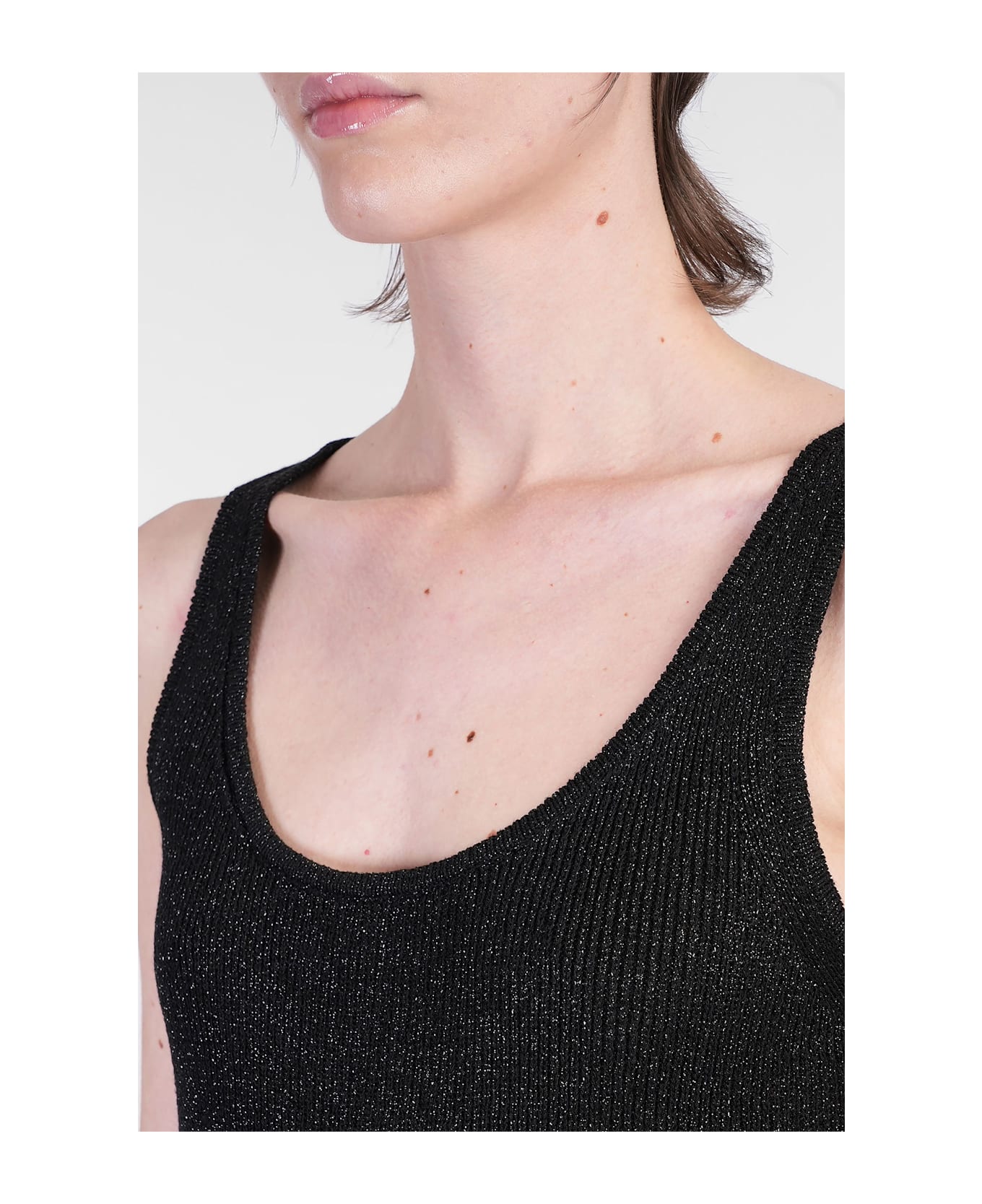 MC2 Saint Barth Ronan Long Dress In Black Viscose - black