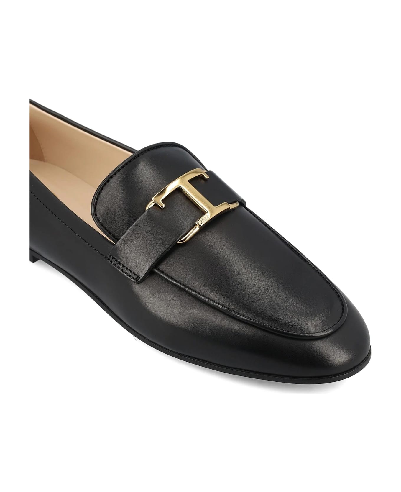 Tod's T Timeless Leather Loafers - Black