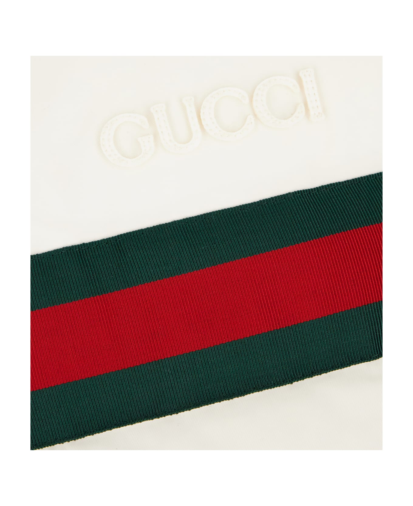 Gucci White Stretch Polyester Down Jacket - Bianco