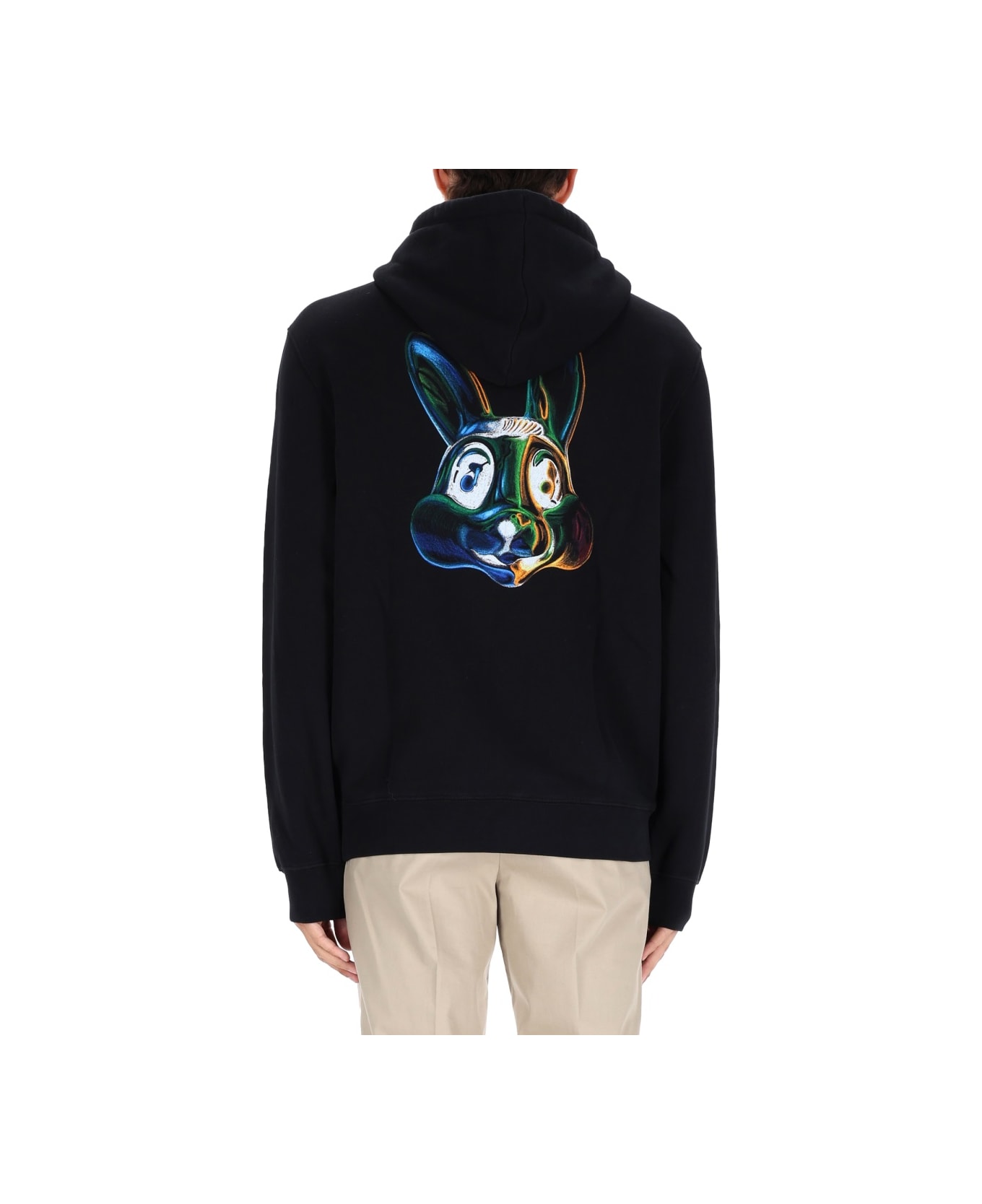 PS by Paul Smith Sweatshirt With "bunny" Print - BLACK