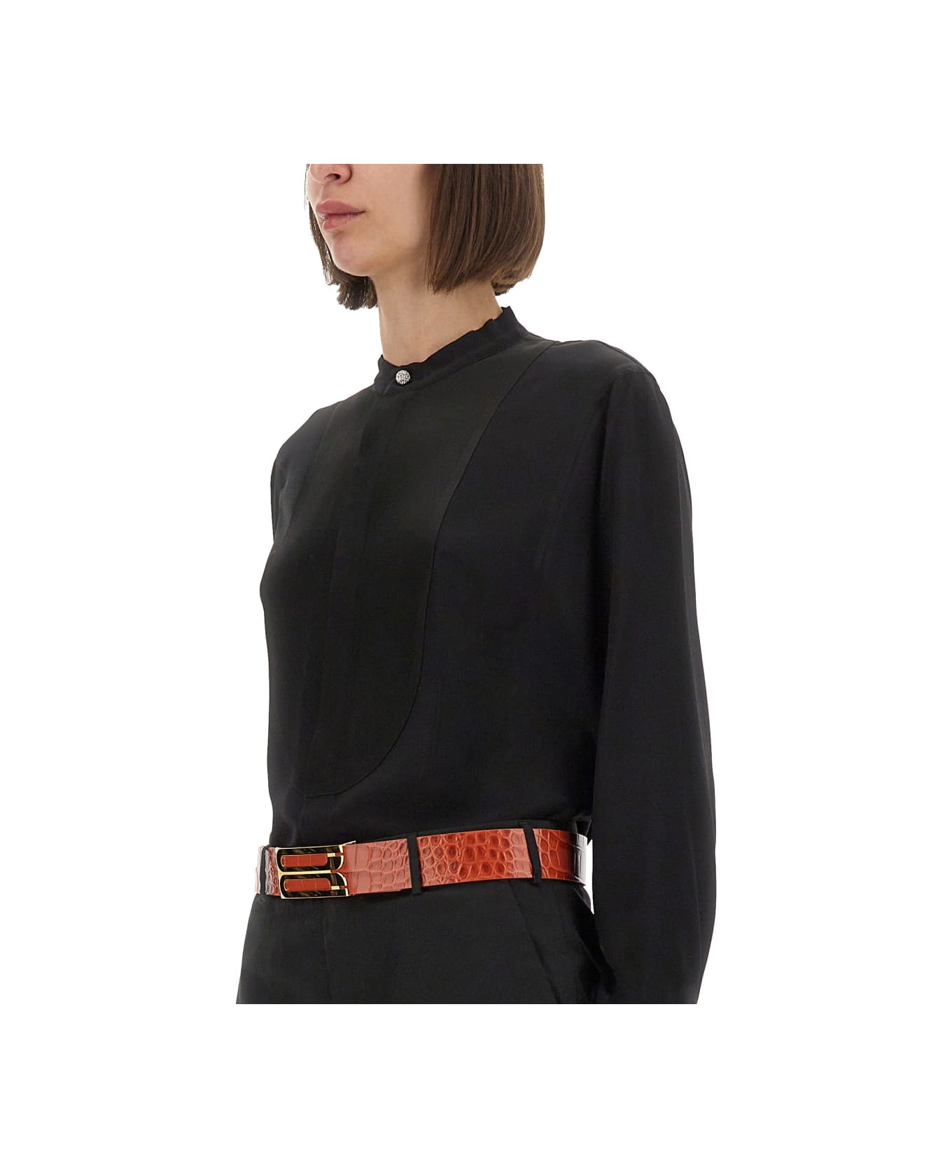 Victoria Beckham Silk Shirt - BLACK
