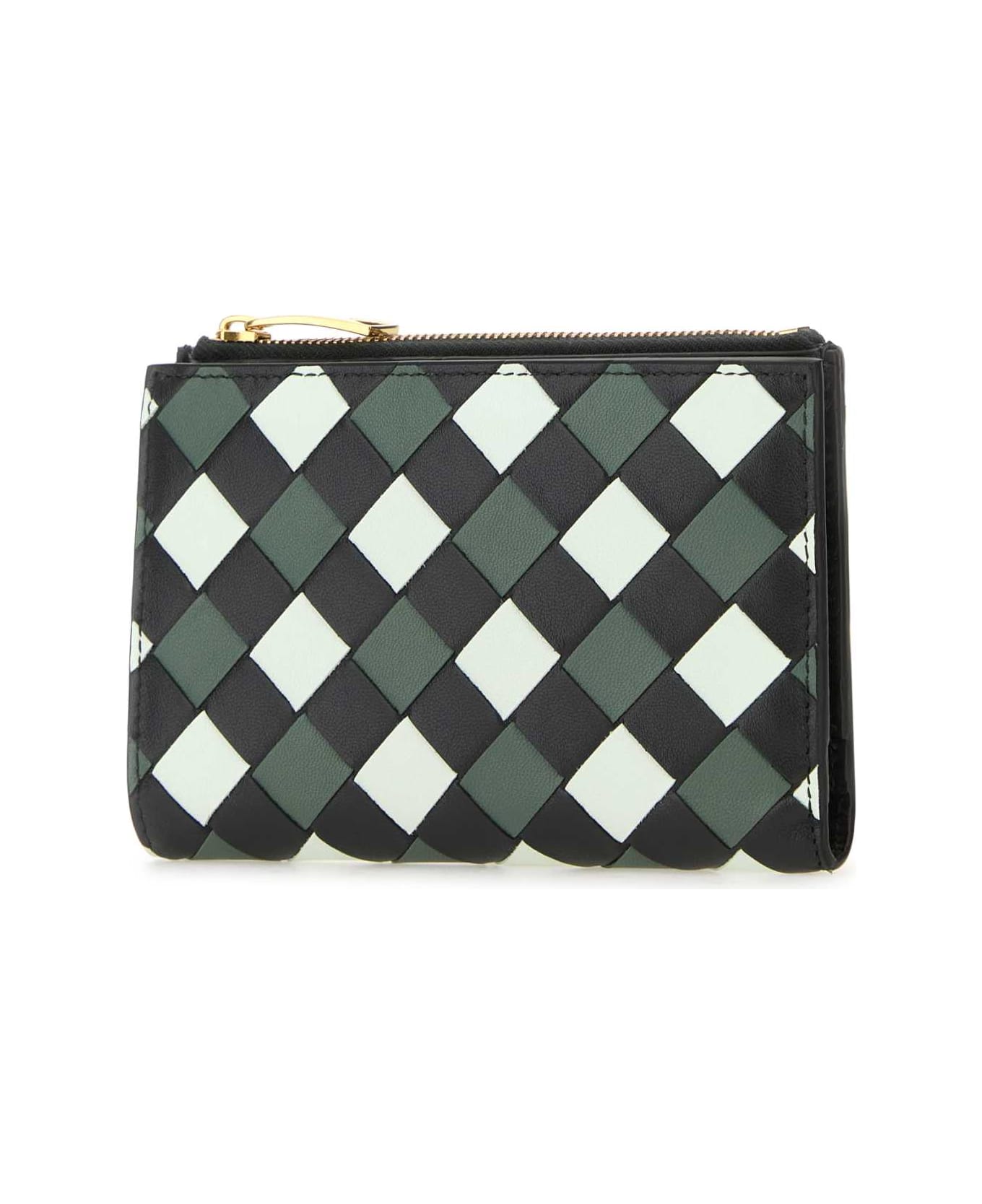 Bottega Veneta Multicolor Nappa Leather Medium Intrecciato Wallet - ARDOISE 財布