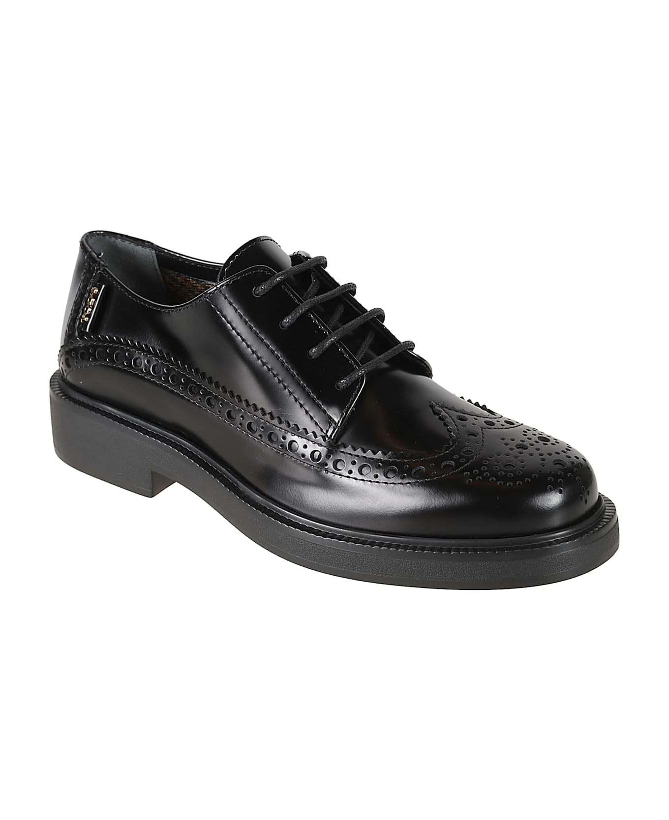 Tod's 20l Rubber Derby Shoes - Black