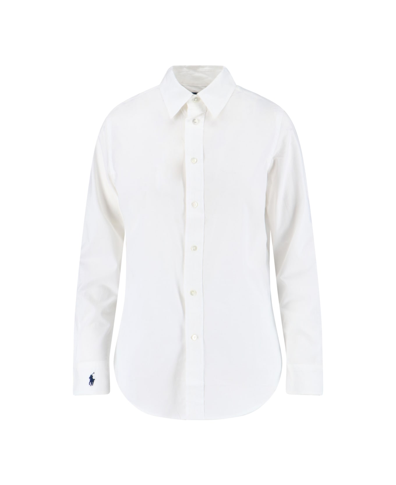 Polo Ralph Lauren 
oxford
 Logo Shirt - White
