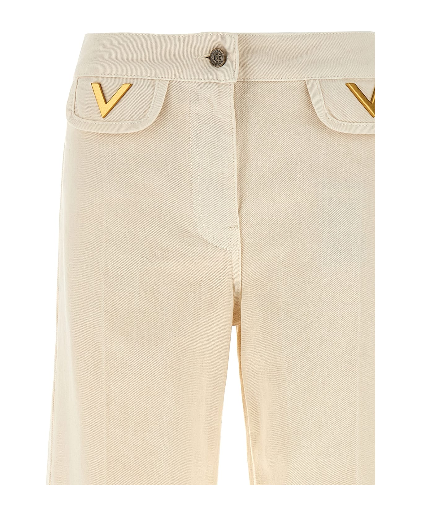 Valentino Garavani 
v
 Detail Jeans - White
