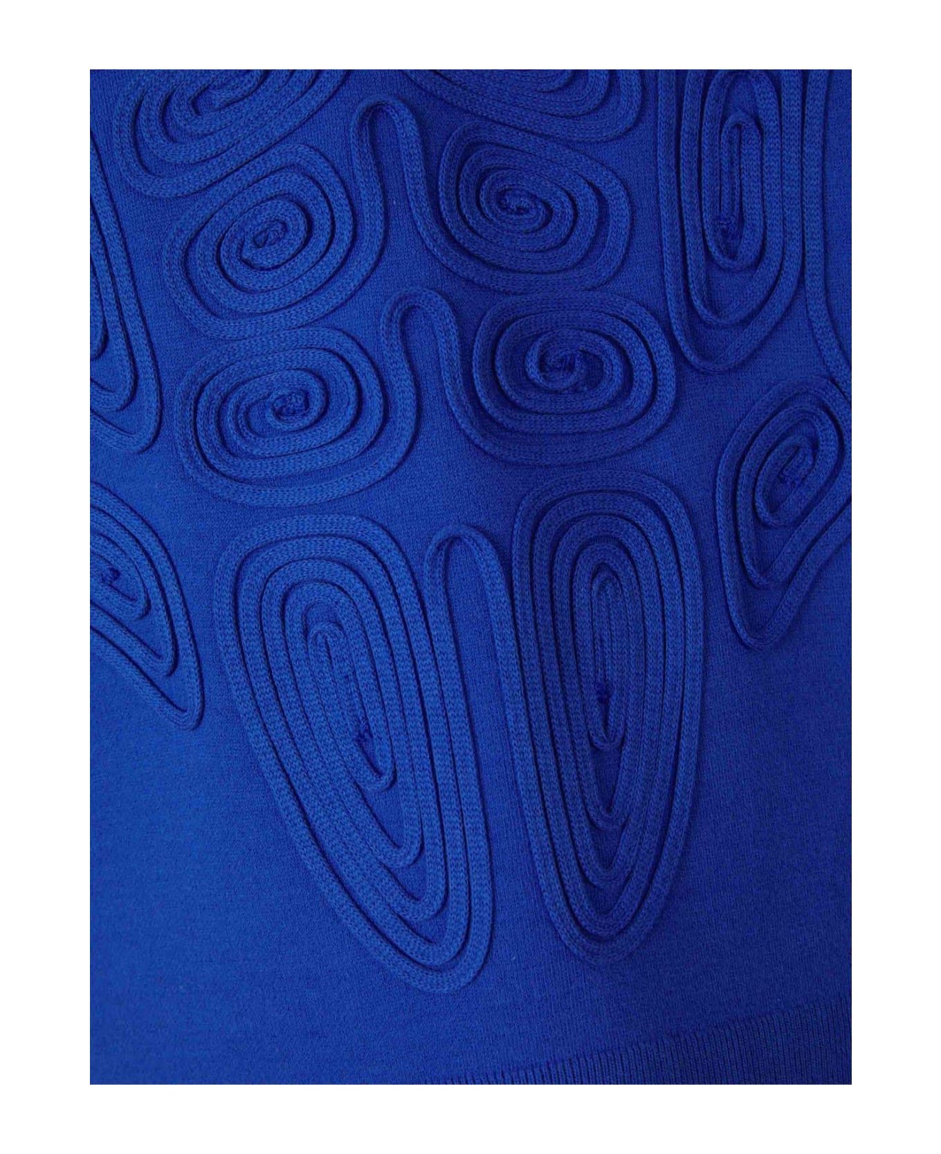 Off-White Body Scan Logo Embroidered Sweatshirt - Bluette フリース