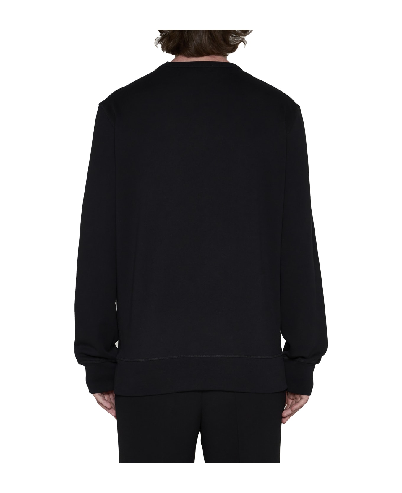 Alexander McQueen Logo Embroidery Sweatshirt - Black フリース