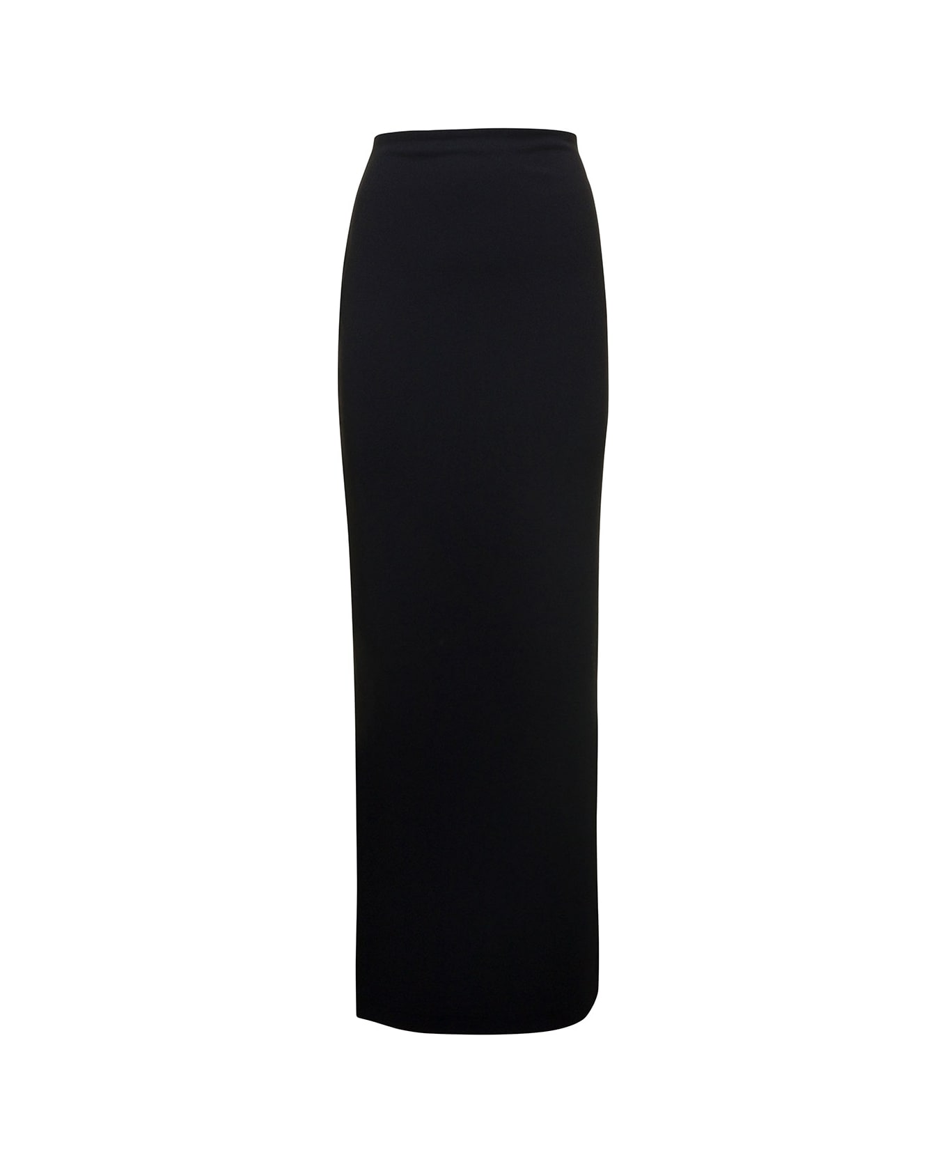 Solace London Blanca Maxi Dress In Crepe Knit - White/black