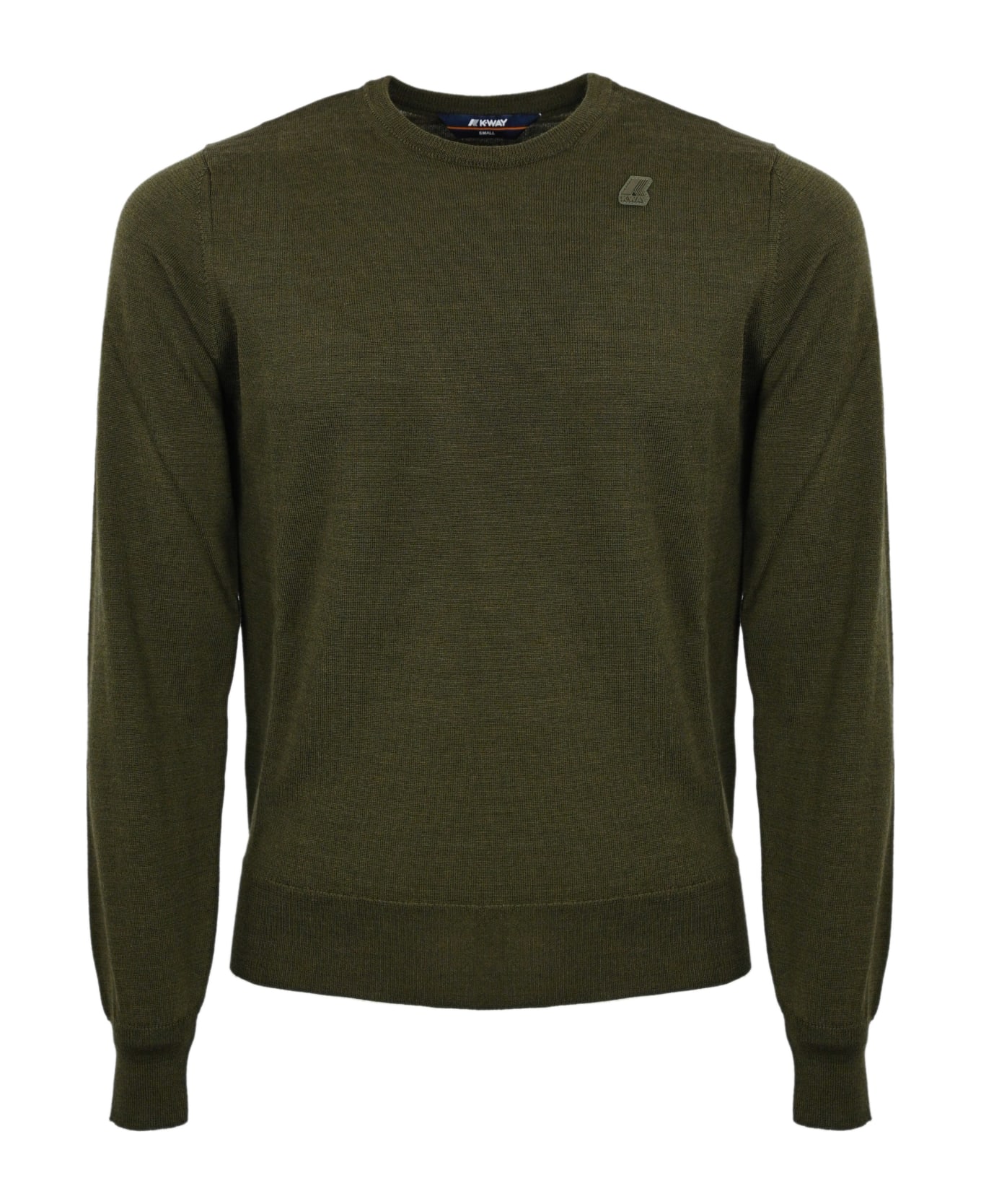 K-Way Sebastien Merino Shirt - Verde militare ニットウェア