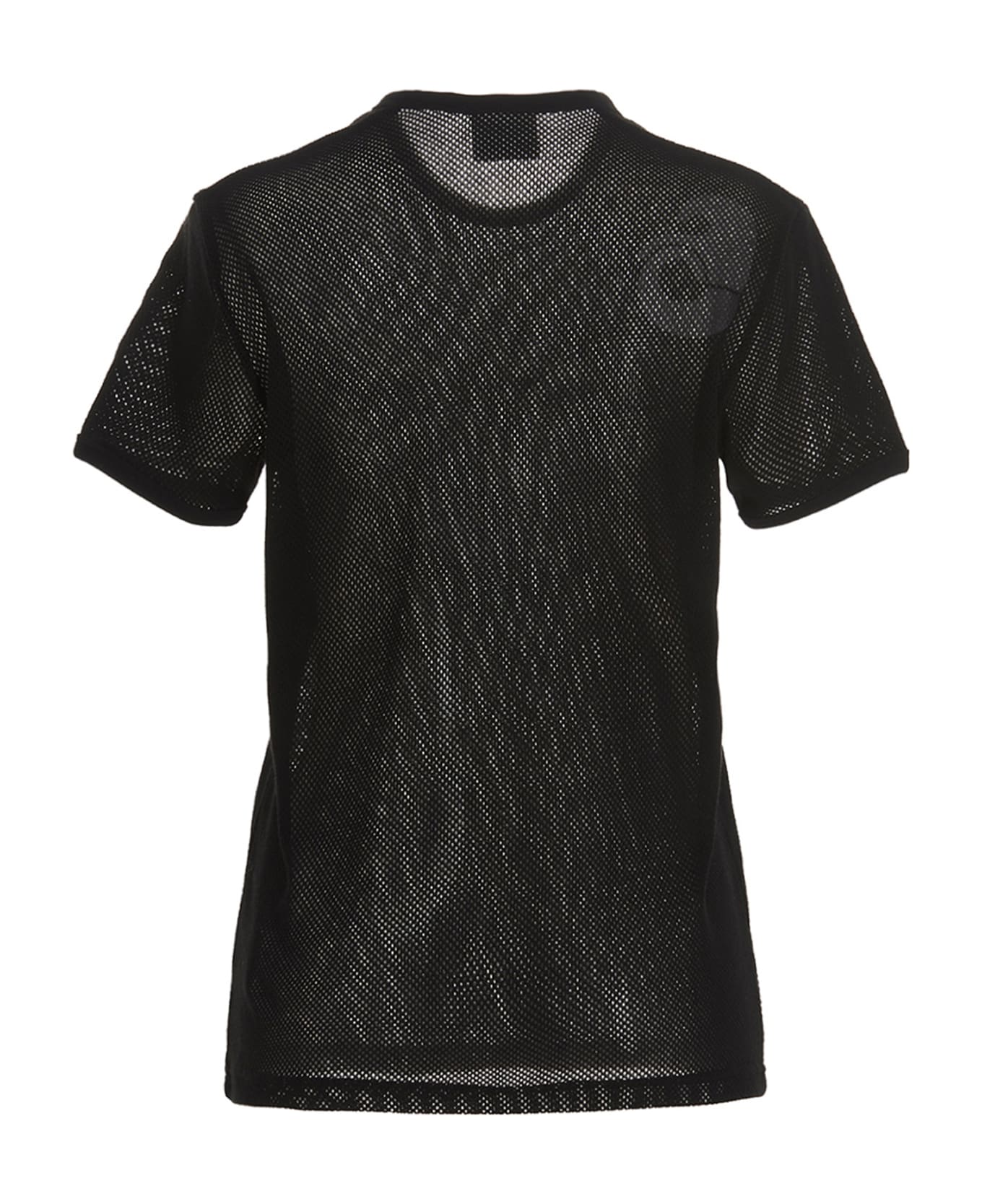 Courrèges Logo Mesh T-shirt - Black シャツ