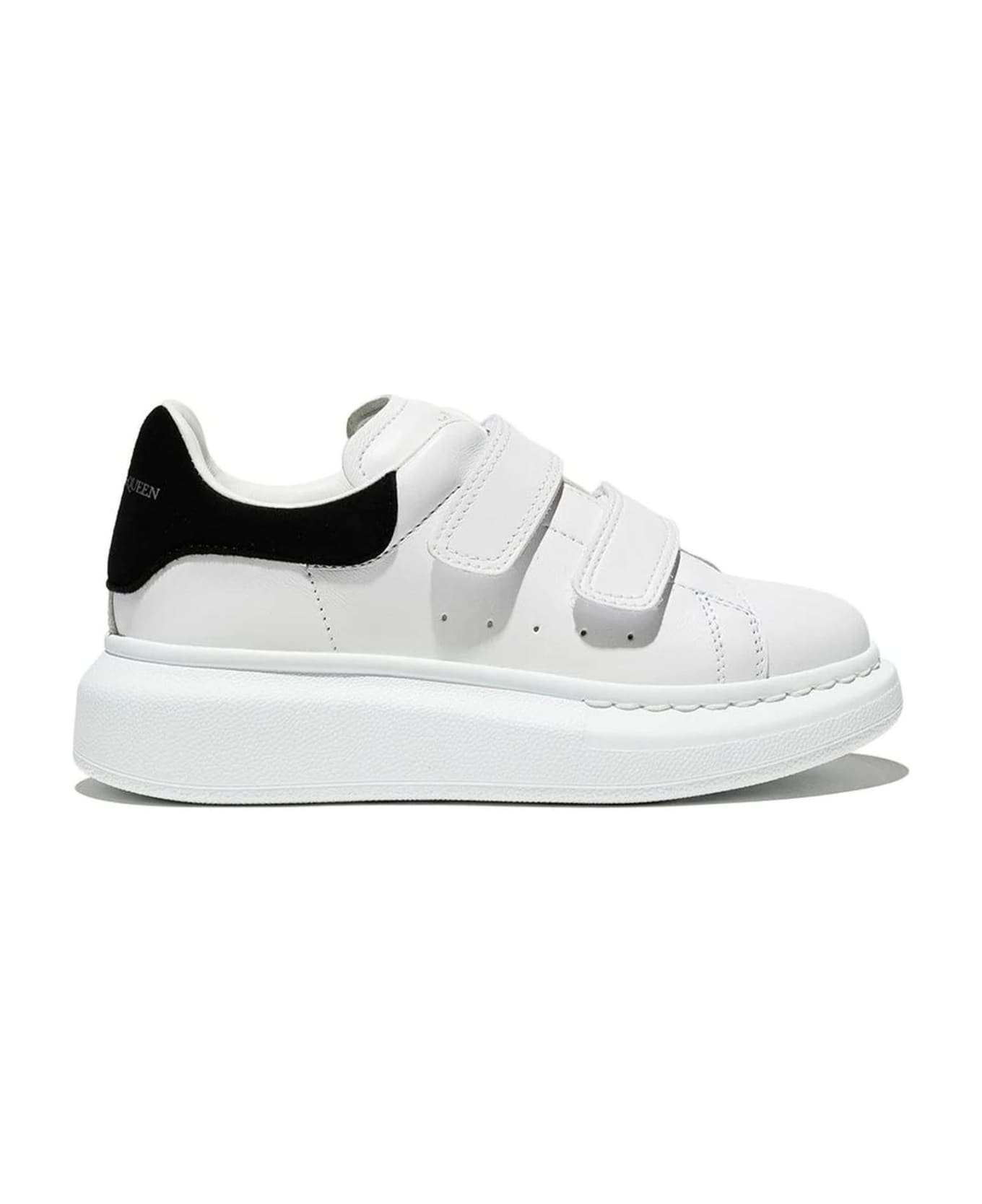Alexander McQueen White Leather Sneakers - Bianco