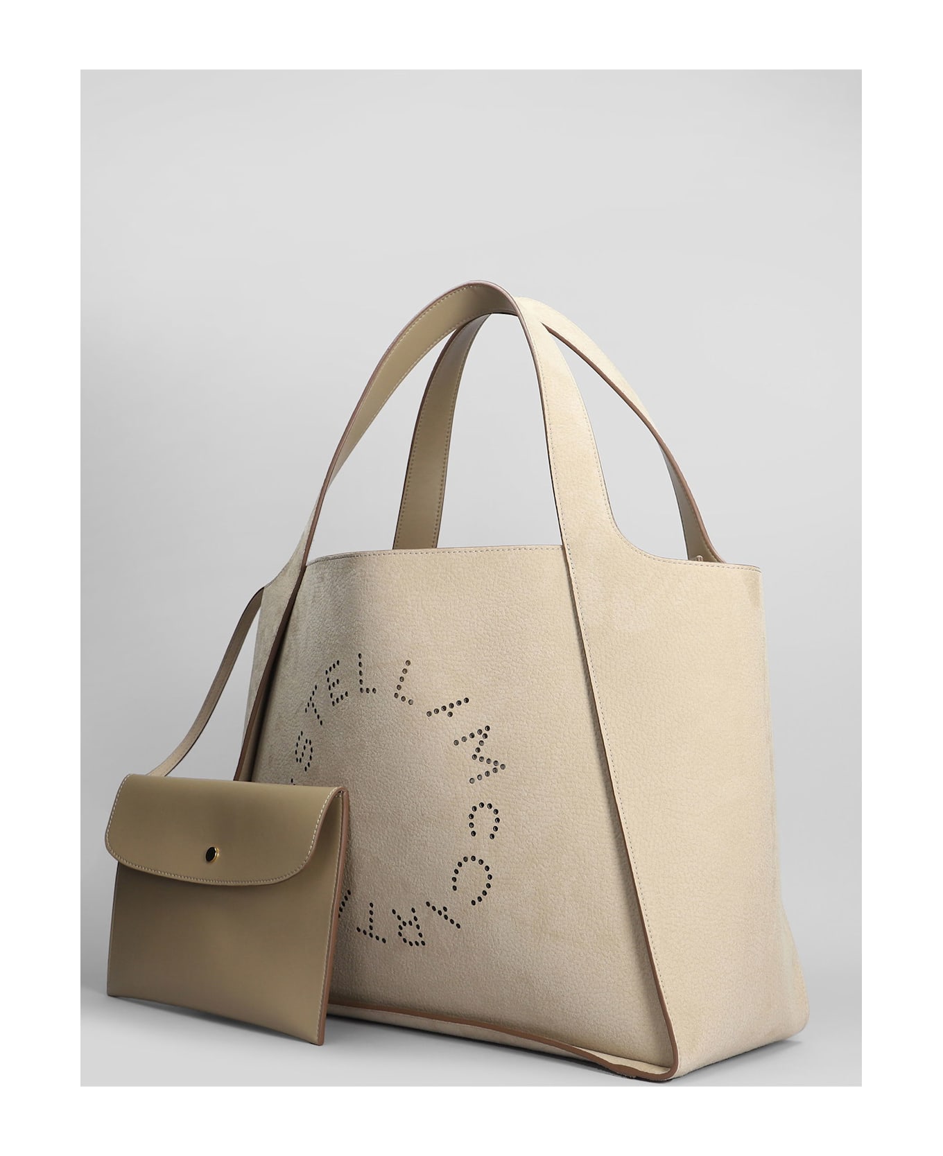 Stella McCartney Tote In Beige Polyester - beige
