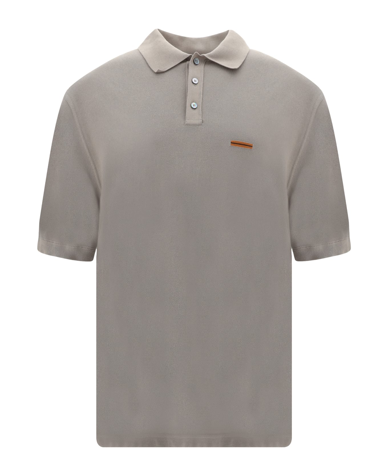 Zegna Polo Shirt - Beige Scuro Unito