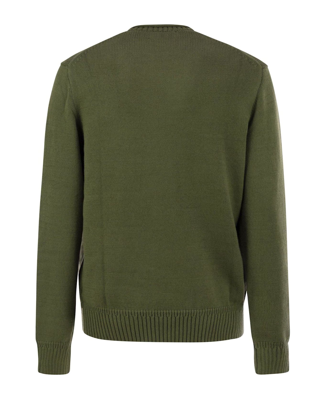 Ralph Lauren Polo Bear Knitted Jumper - NEWOLIVE