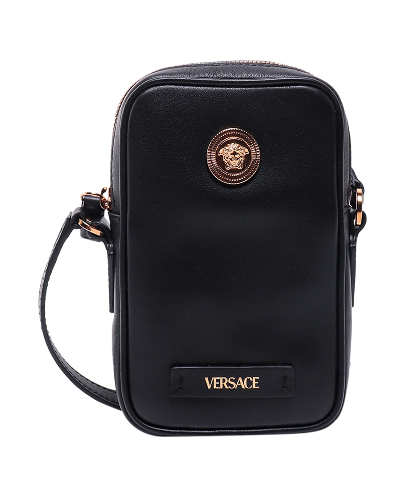 Versace Biggie Shoulder Bag - Black
