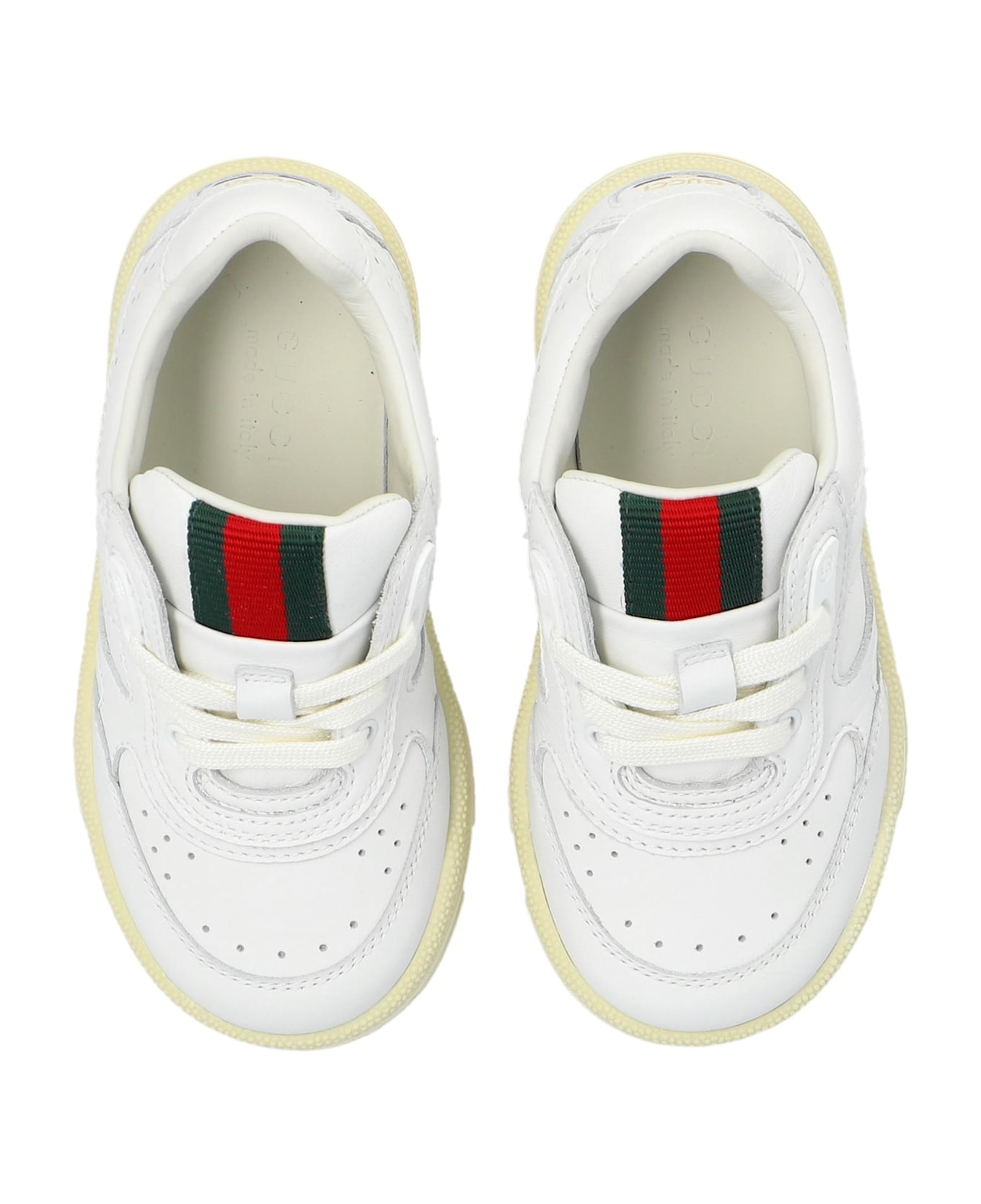 Gucci Kids Sneakers With Logo - White