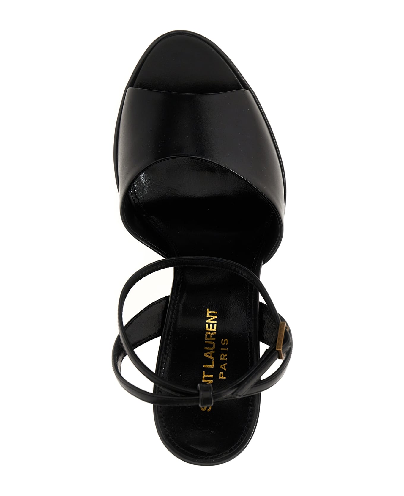 Saint Laurent Jodie Leather Sandals - NERO サンダル
