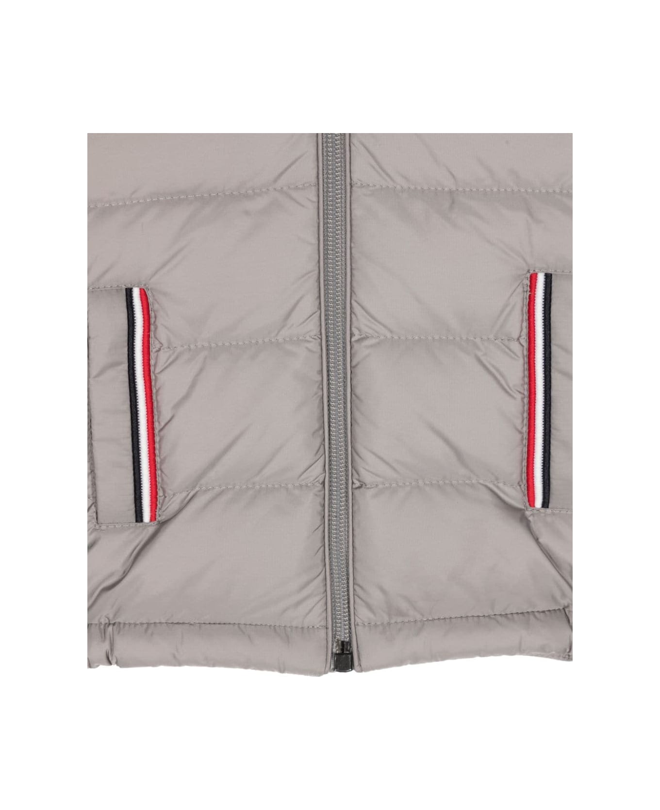 Moncler Gray Down Jacket Baby Unisex - Grey