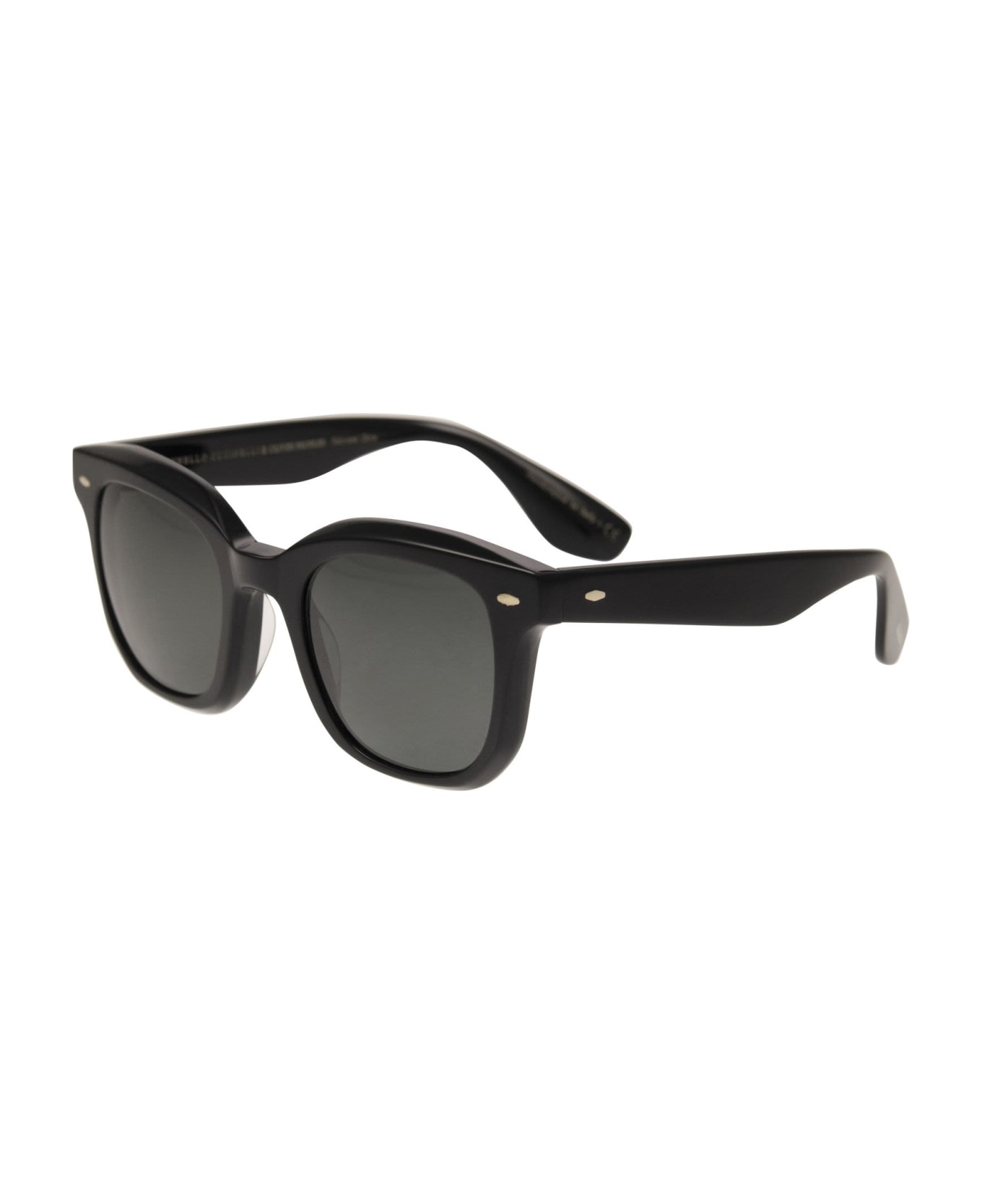 Brunello Cucinelli Acetate Filù Sunglasses With Classic Lenses - Black サングラス