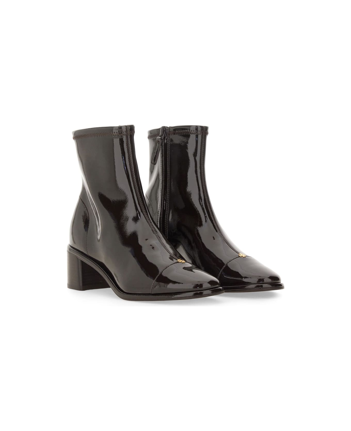 Tory Burch Cap-toe Boot - BLACK