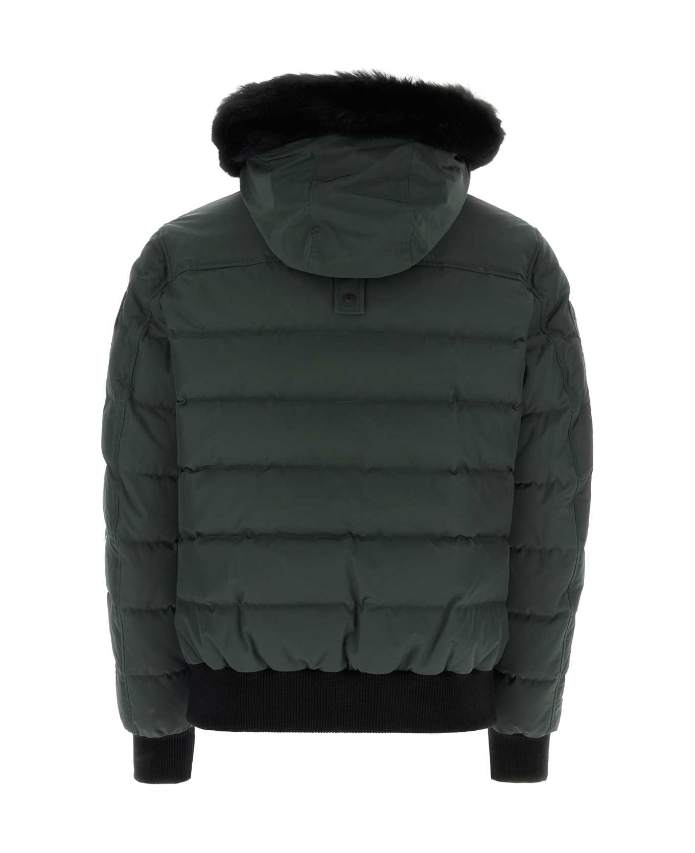 Moose Knuckles Dark Green Polyester Down Jacket - FOREST HILL