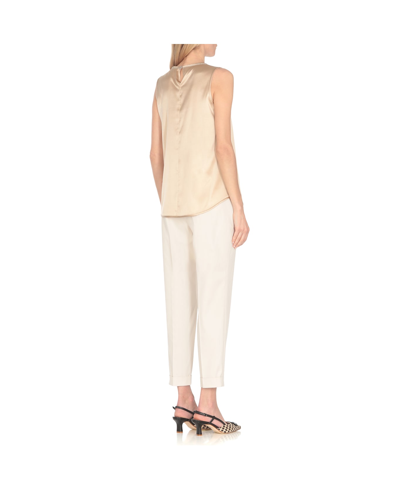 Peserico Top With Light Point Details - Beige