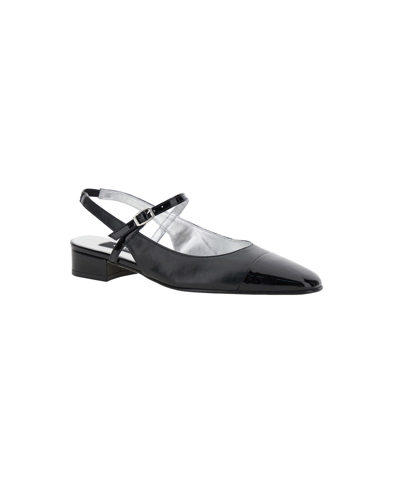 Carel 
oceano
 Black Slingback Ballet Shoes In Leather Woman - Black
