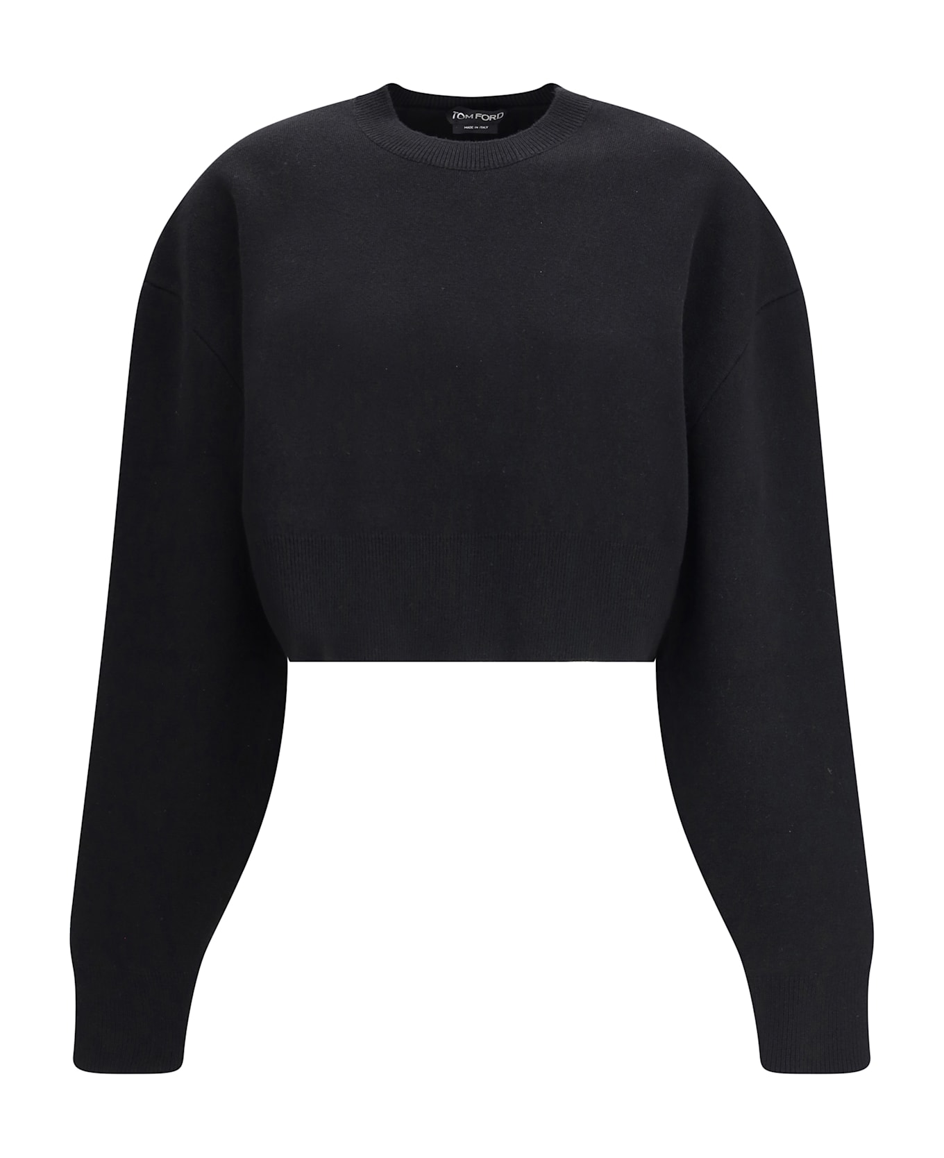 Tom Ford 
s Cropped Sweatshirt - BLACK