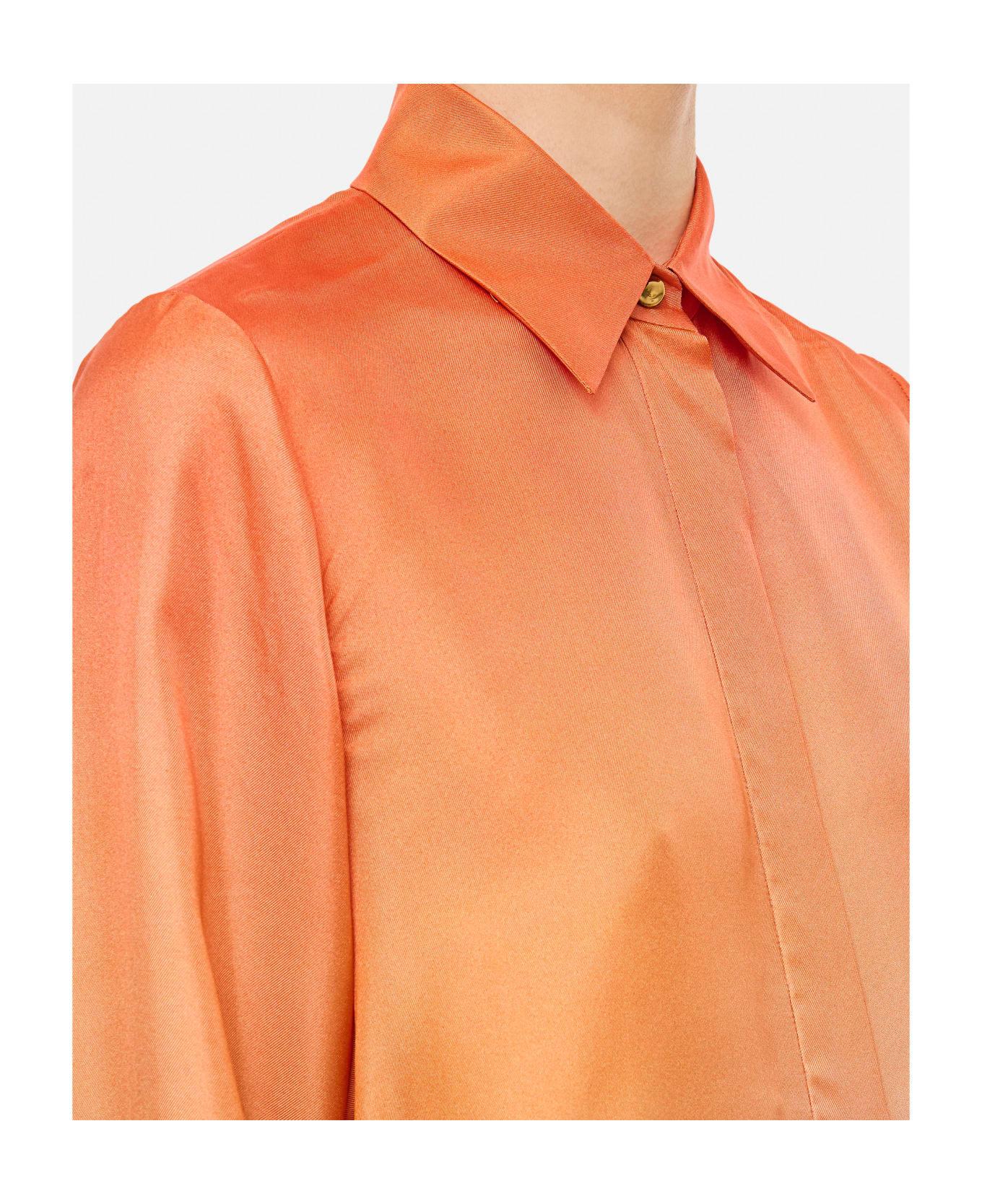 Zimmermann Tranquillity Scarf Shirt - Orange