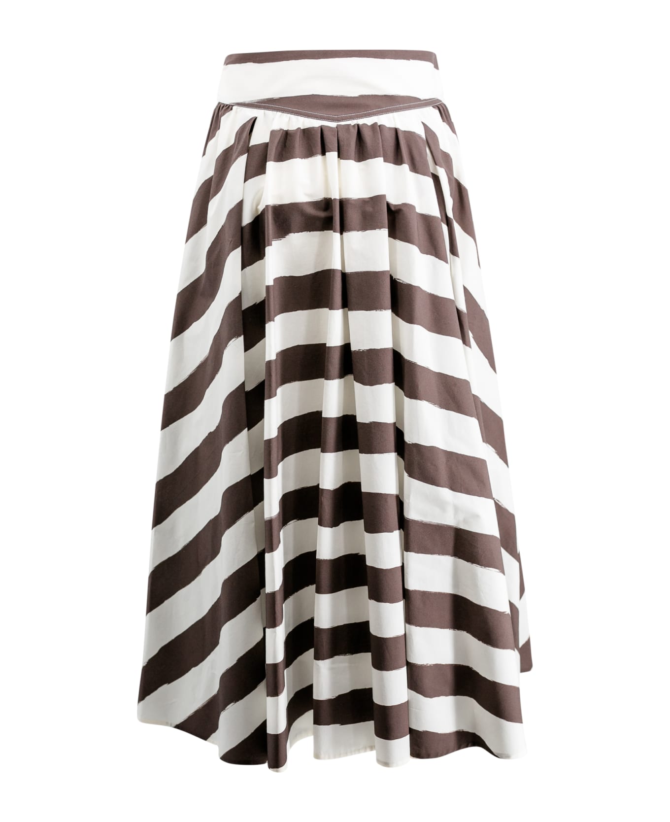 Philosophy di Lorenzo Serafini Striped A-line Skirt