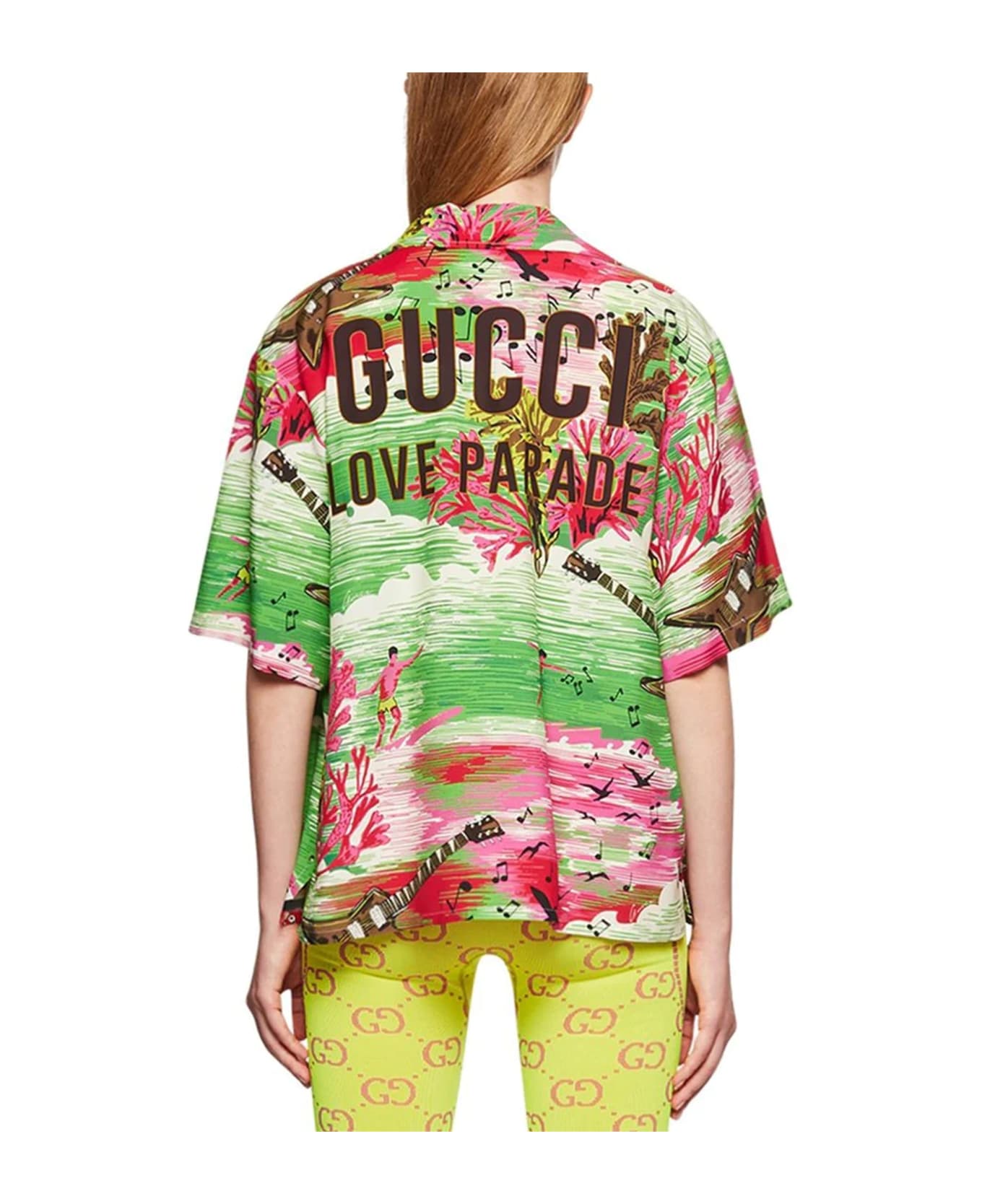 Gucci Love Parade Shirt - Green シャツ