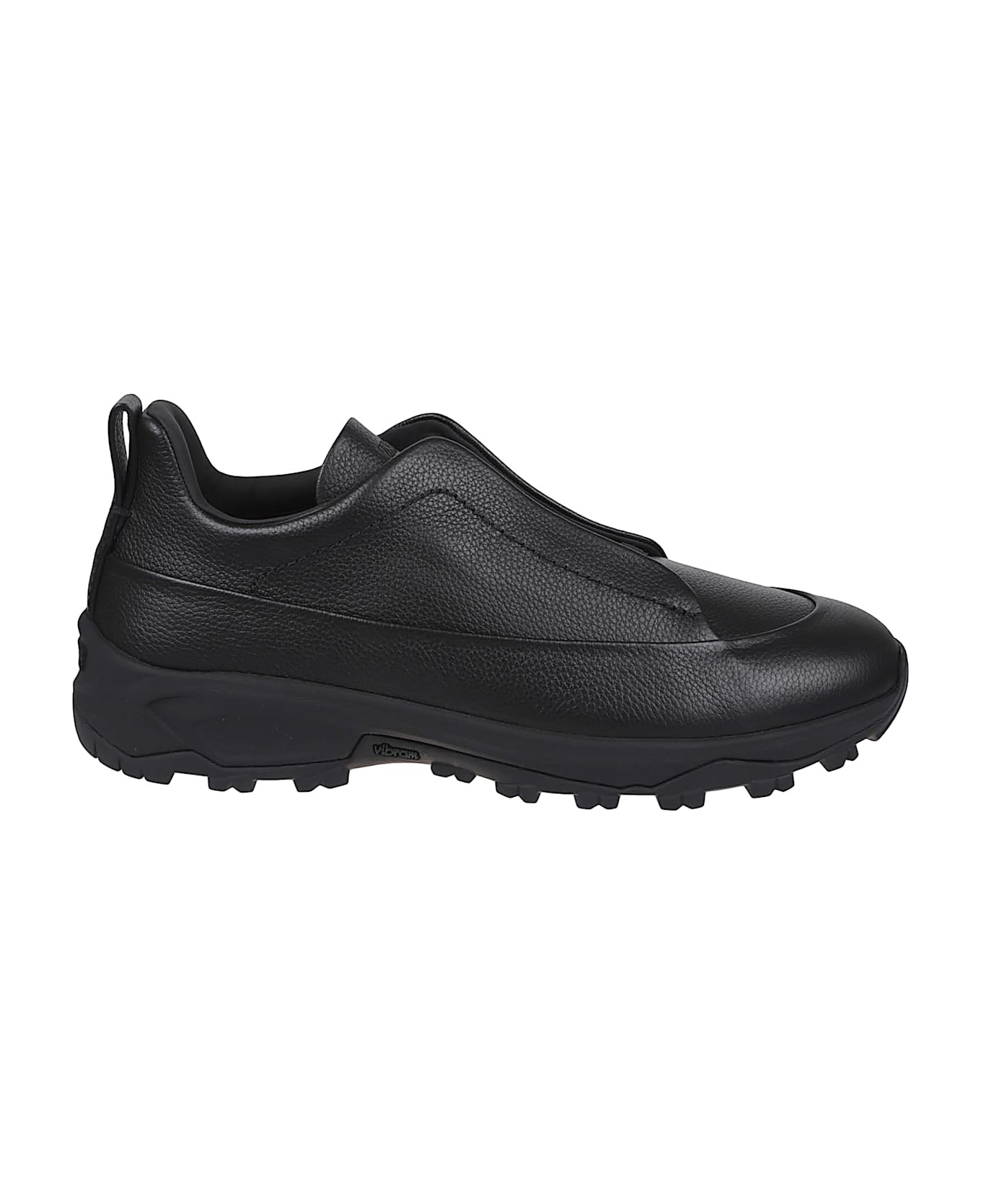 Zegna Triple Stitch Monte Low Top Sneakers - Ner Nero