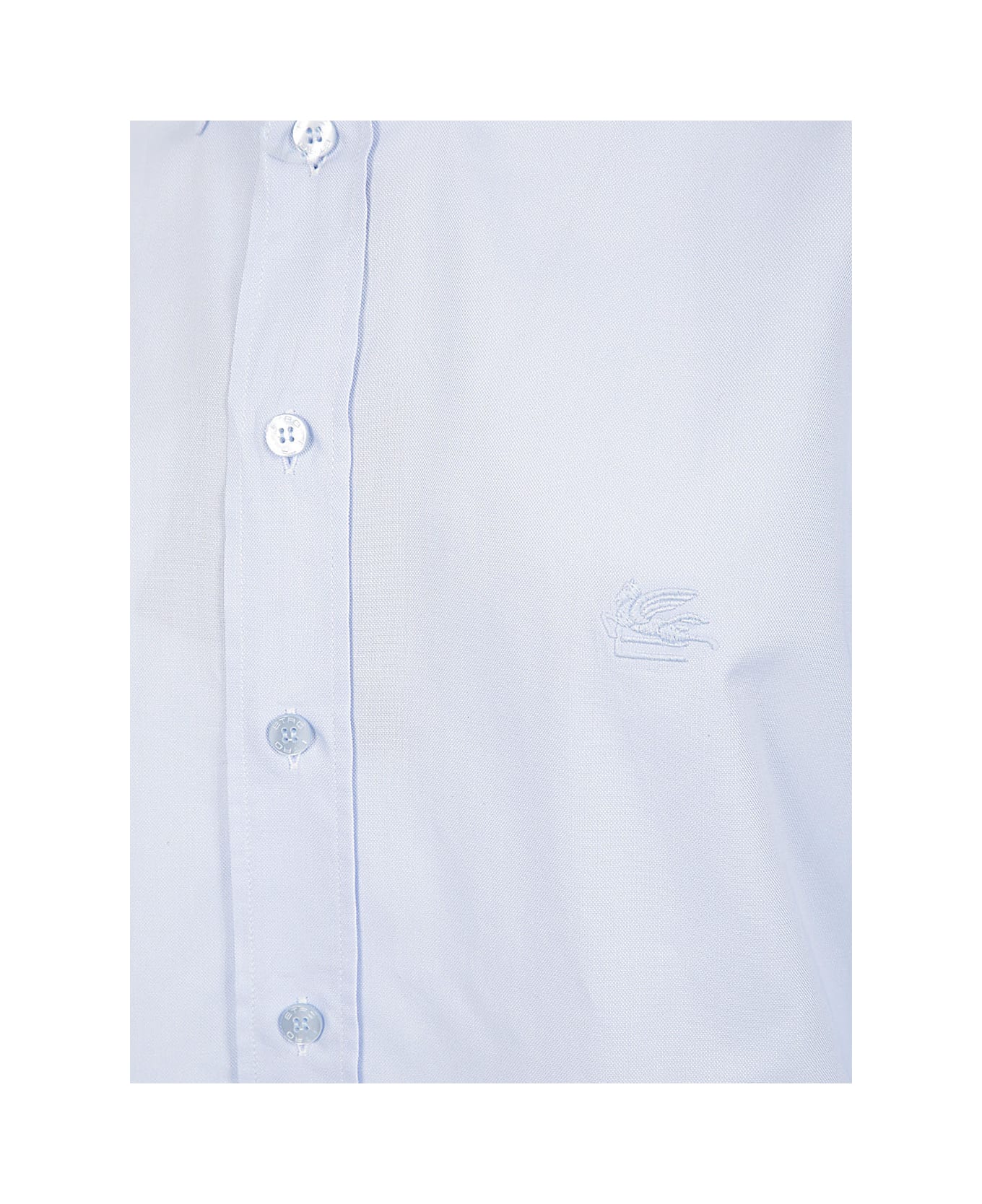 Etro Roma Logo Shirt - Light Blue シャツ