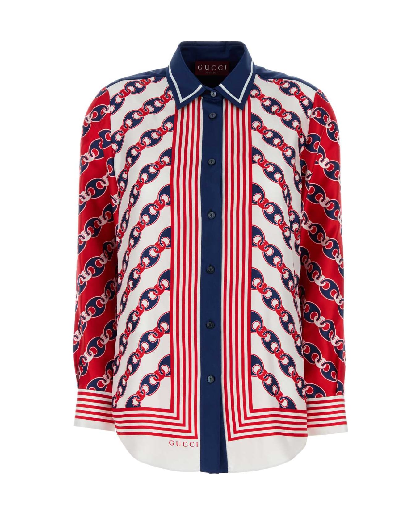 Gucci Printed Silk Shirt - MULTI