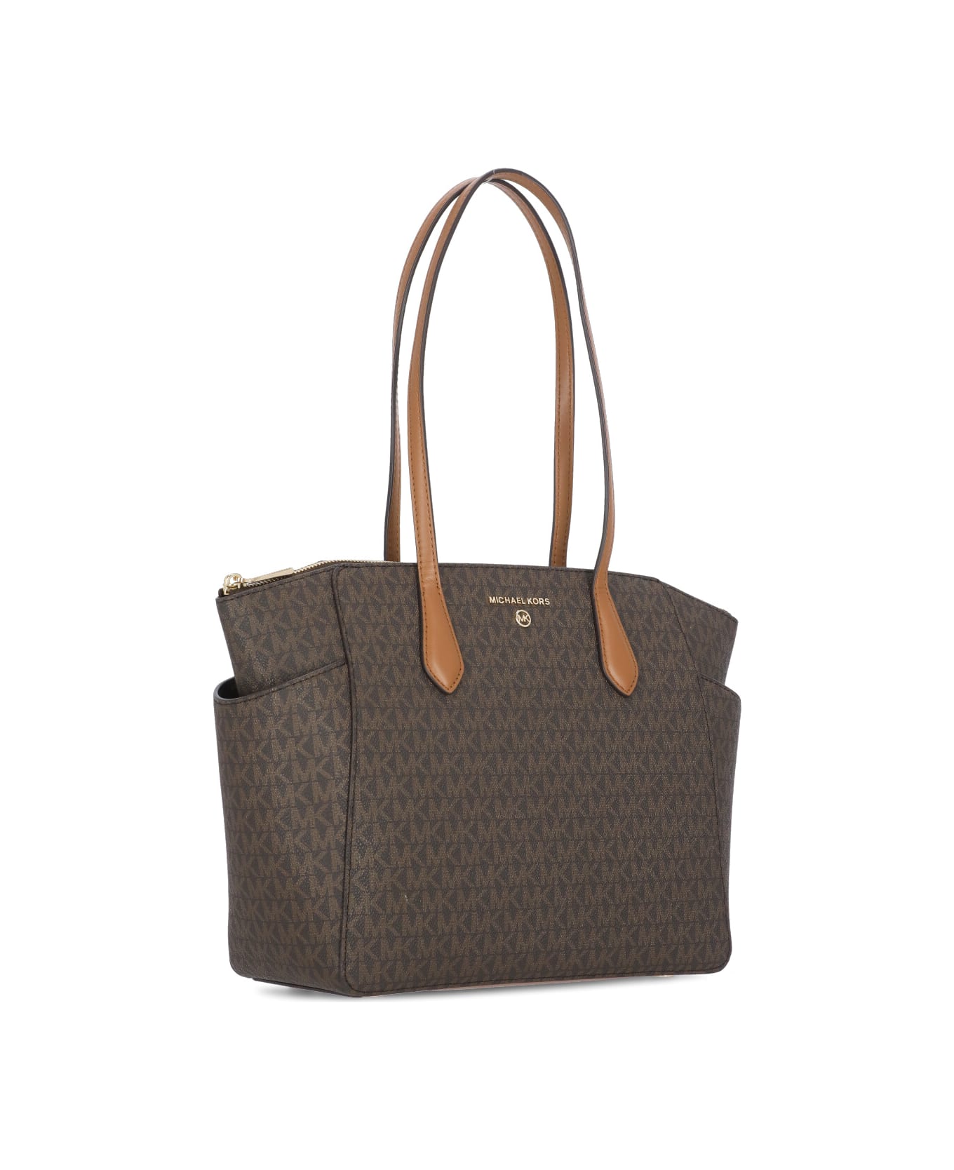 Michael Kors Marilyn Medium Tote Bag With Logo - Brown