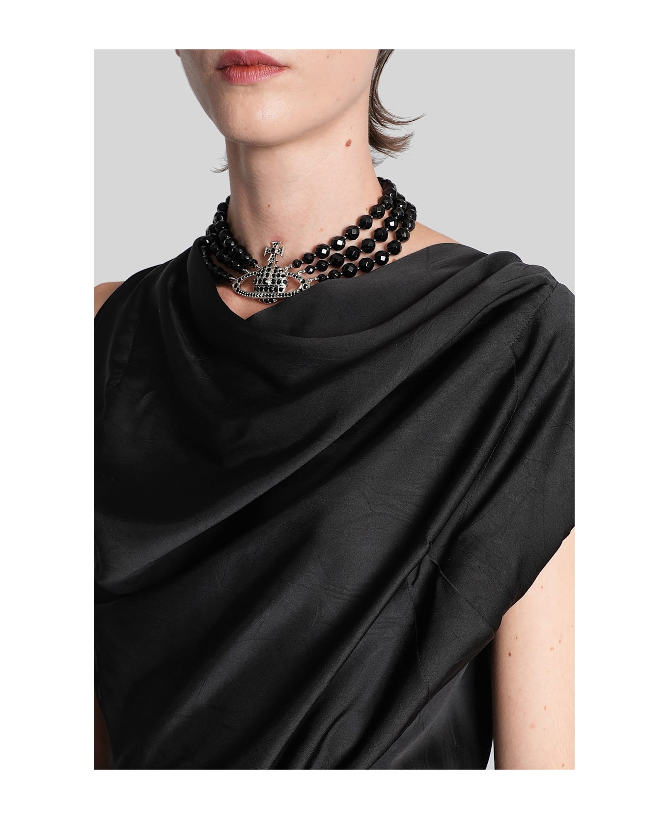 Vivienne Westwood Long Dress In Black Polyester - black